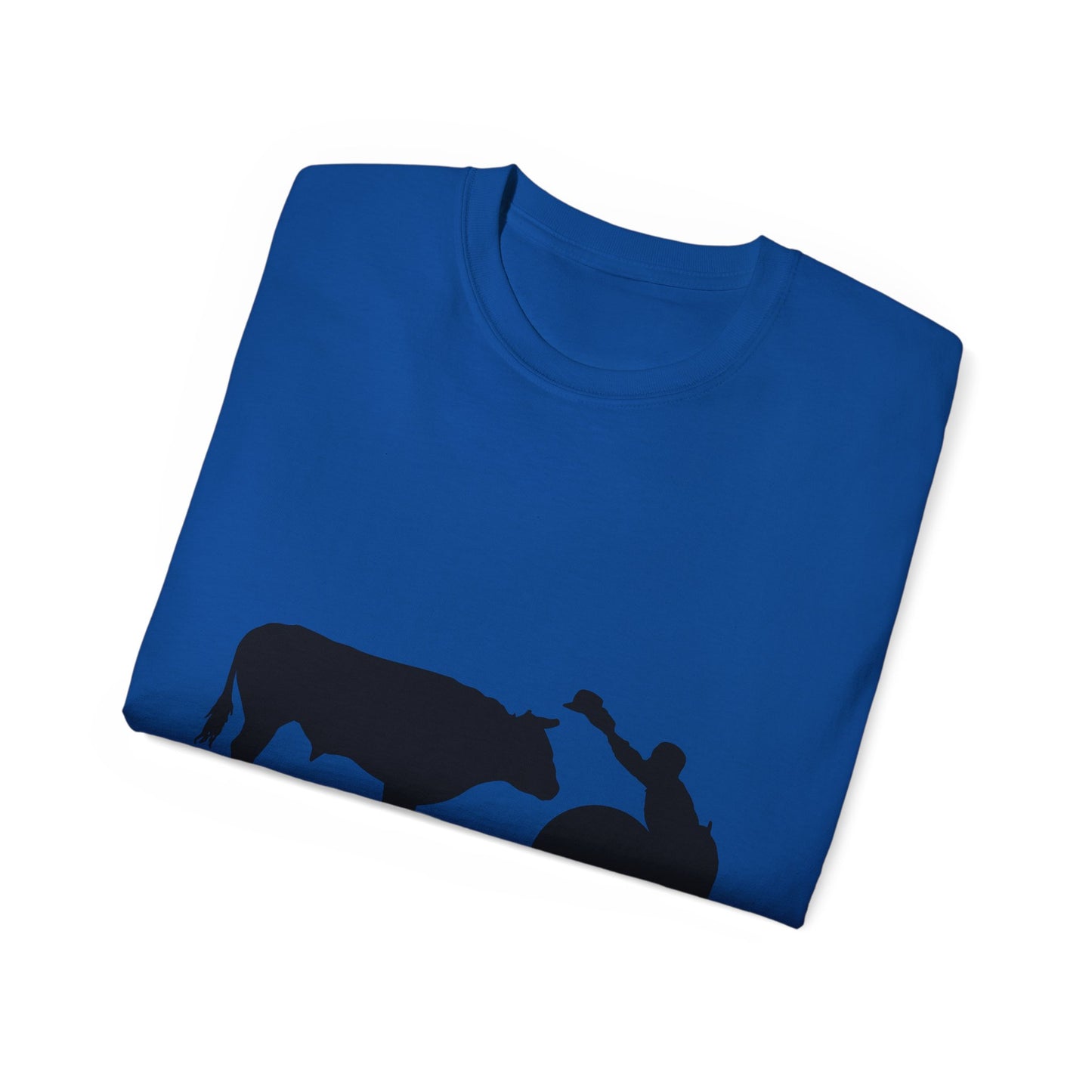 Unisex Ultra Cotton Tee - Clown and Bull - Silhouette - V2