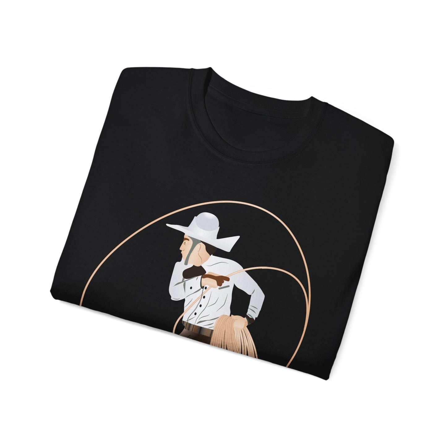 Unisex Ultra Cotton Tee - Rodeo - Mexican Cowboy - Lariat