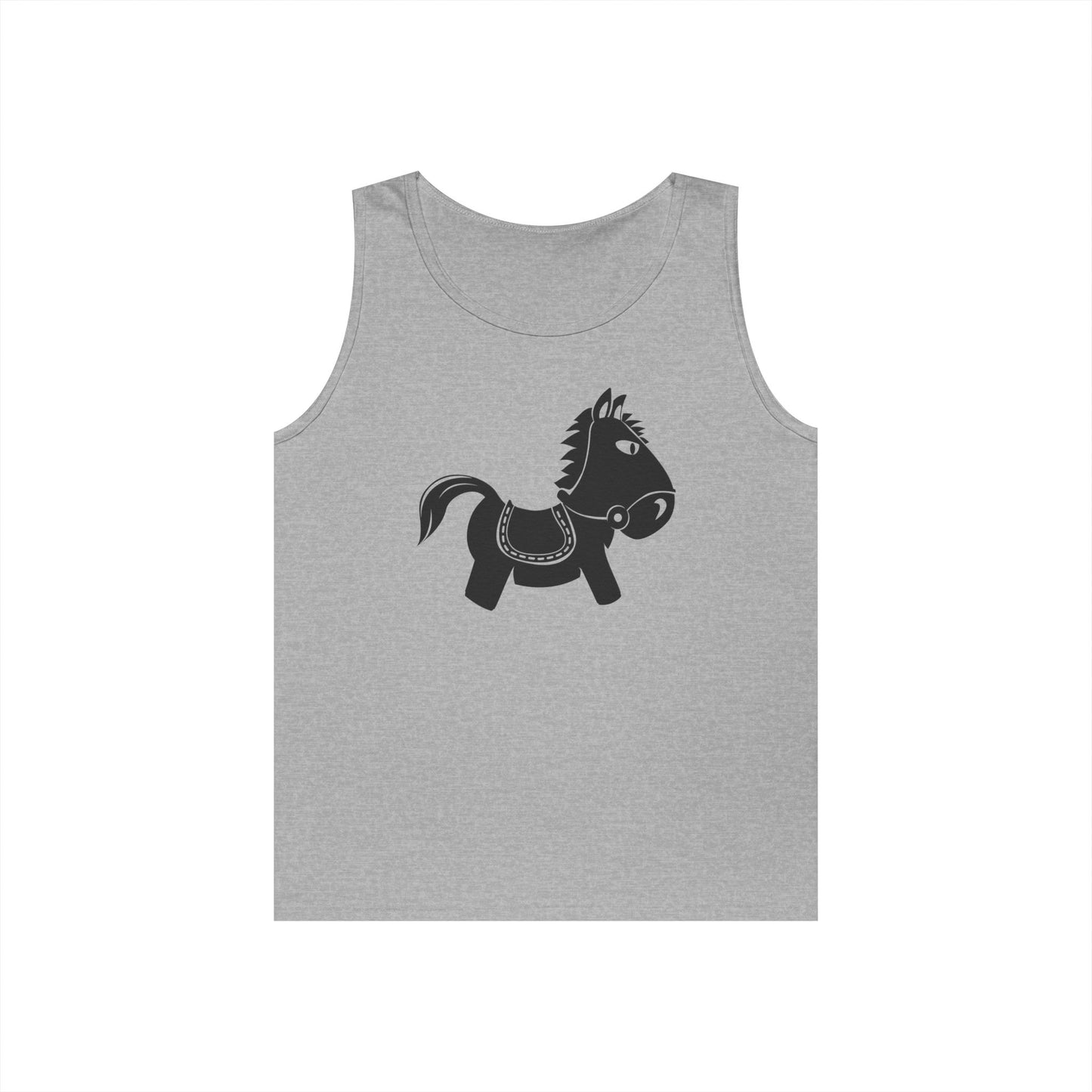Unisex Heavy Cotton Tank Top - Kids Rocking Horse X 300