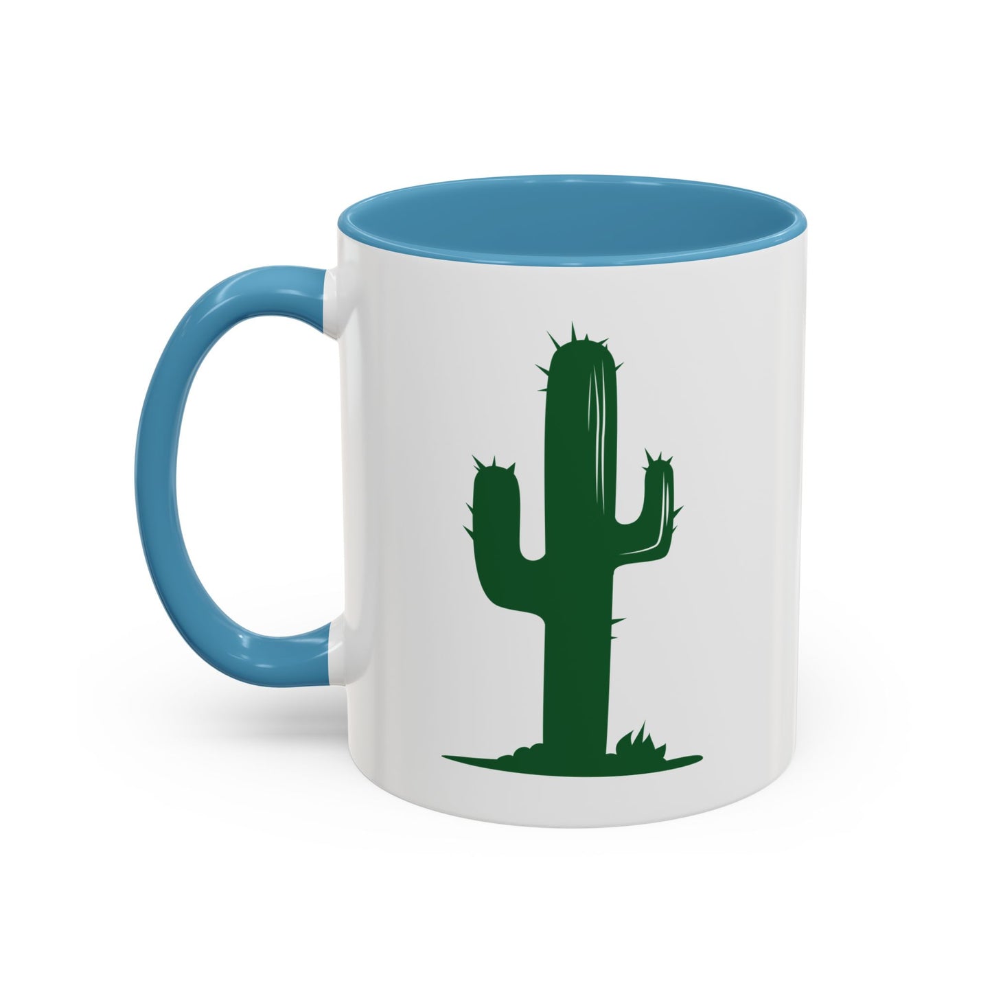 Accent Coffee Mug (11, 15oz) - Green Western Cactus X 300