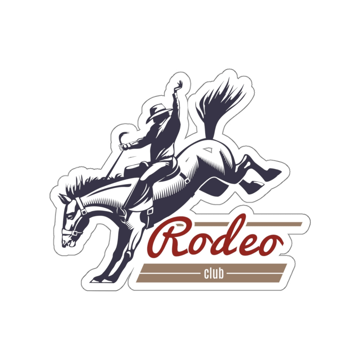 Die-cut stickers - Western Cowboy - Rodeo Club
