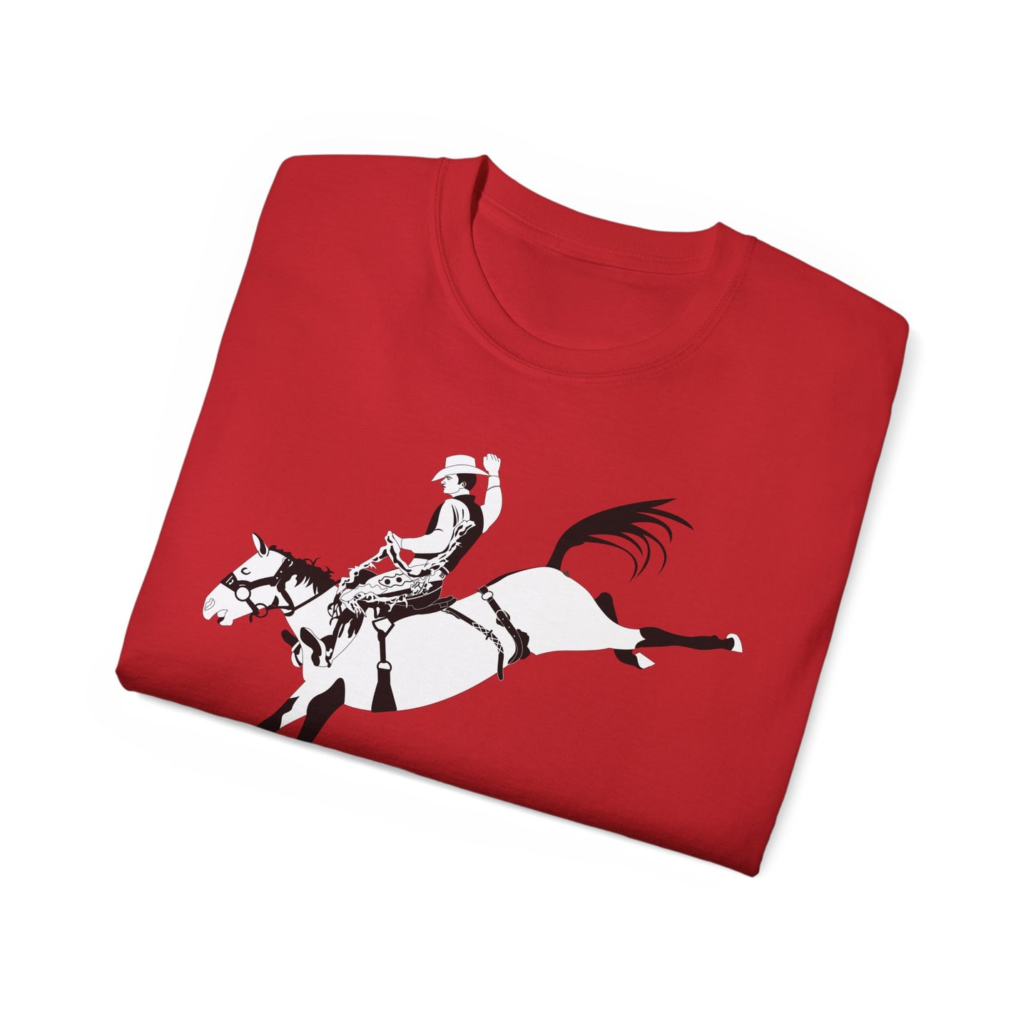 Unisex Ultra Cotton Tee - Cowboy - Bronco Buster - BW