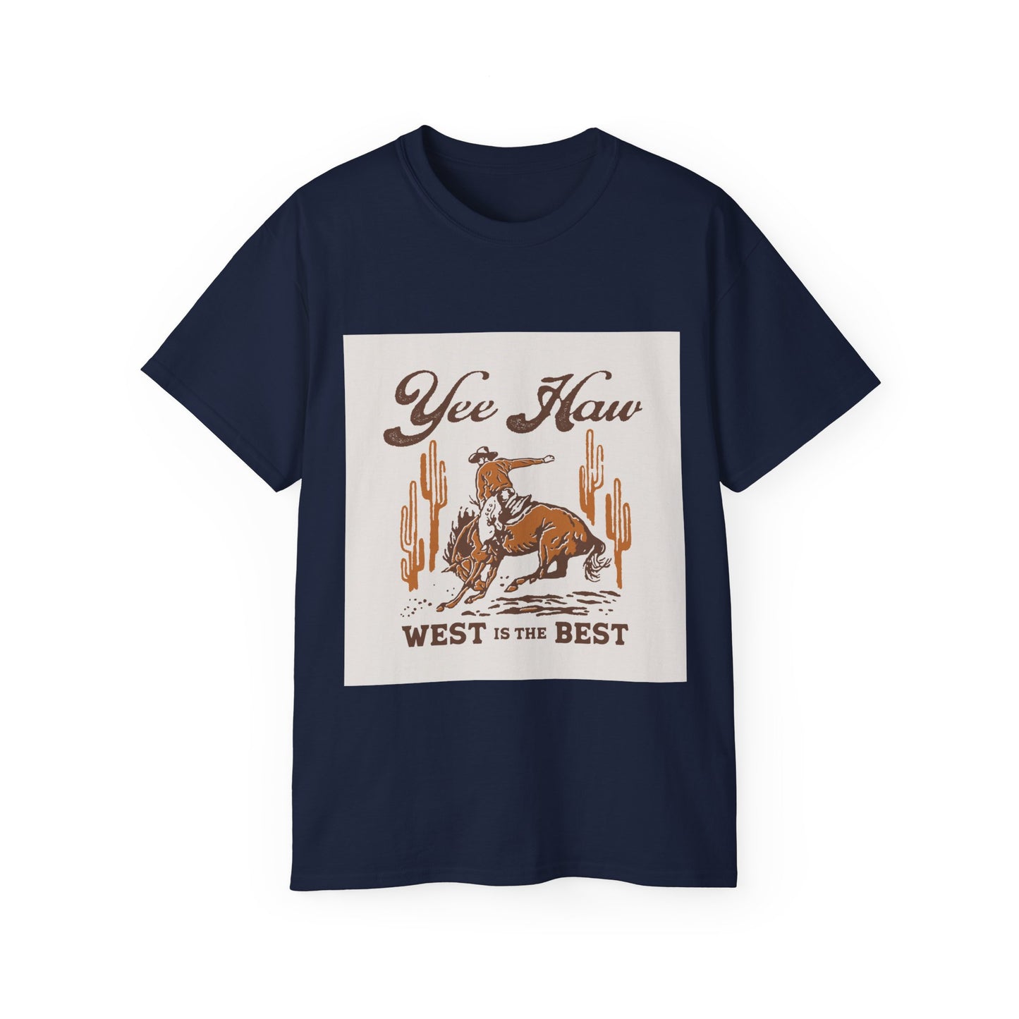 Unisex Ultra Cotton Tee - Wild West Cowboy - Yee Haw