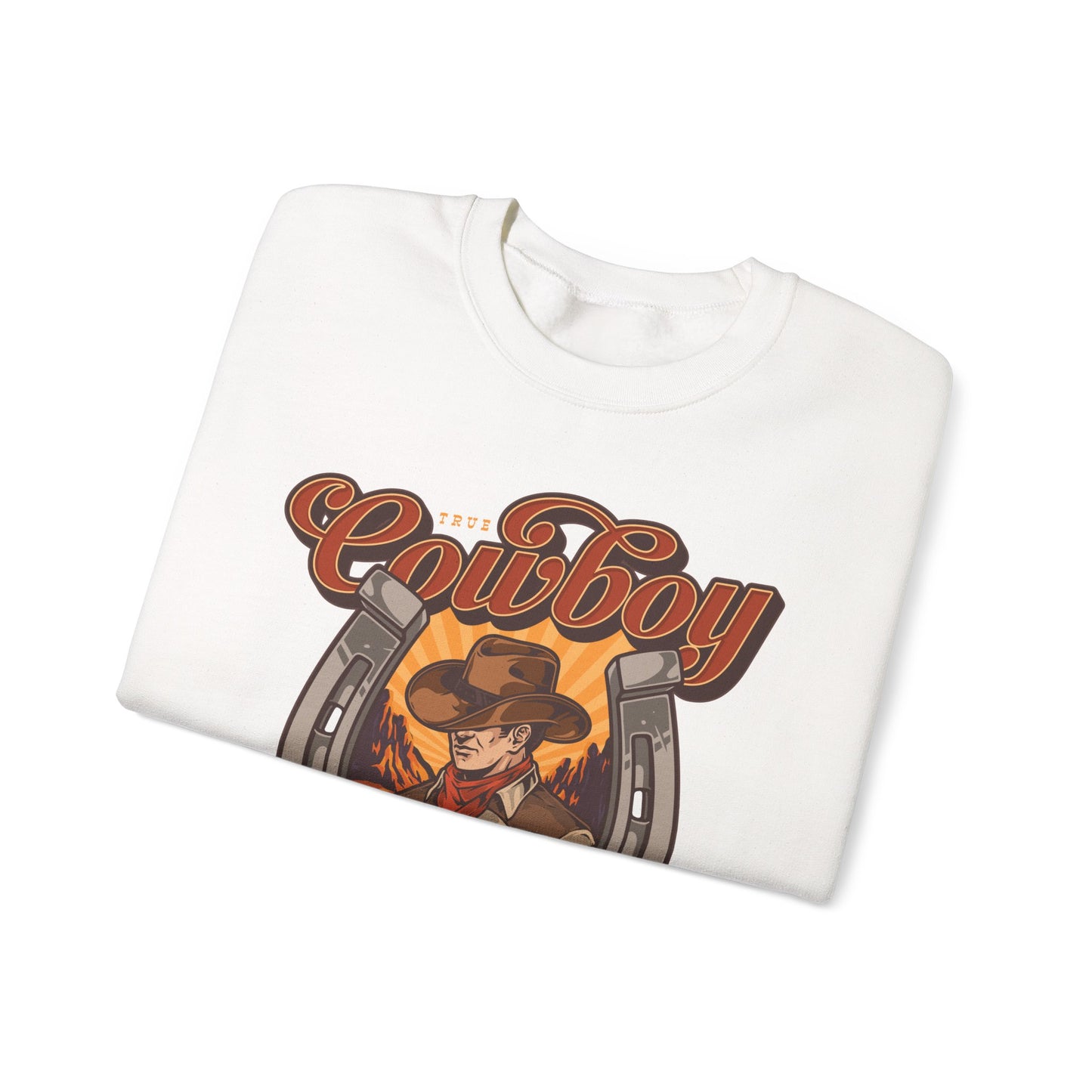 Crewneck Sweatshirt - True Cowboy - Real Wild West