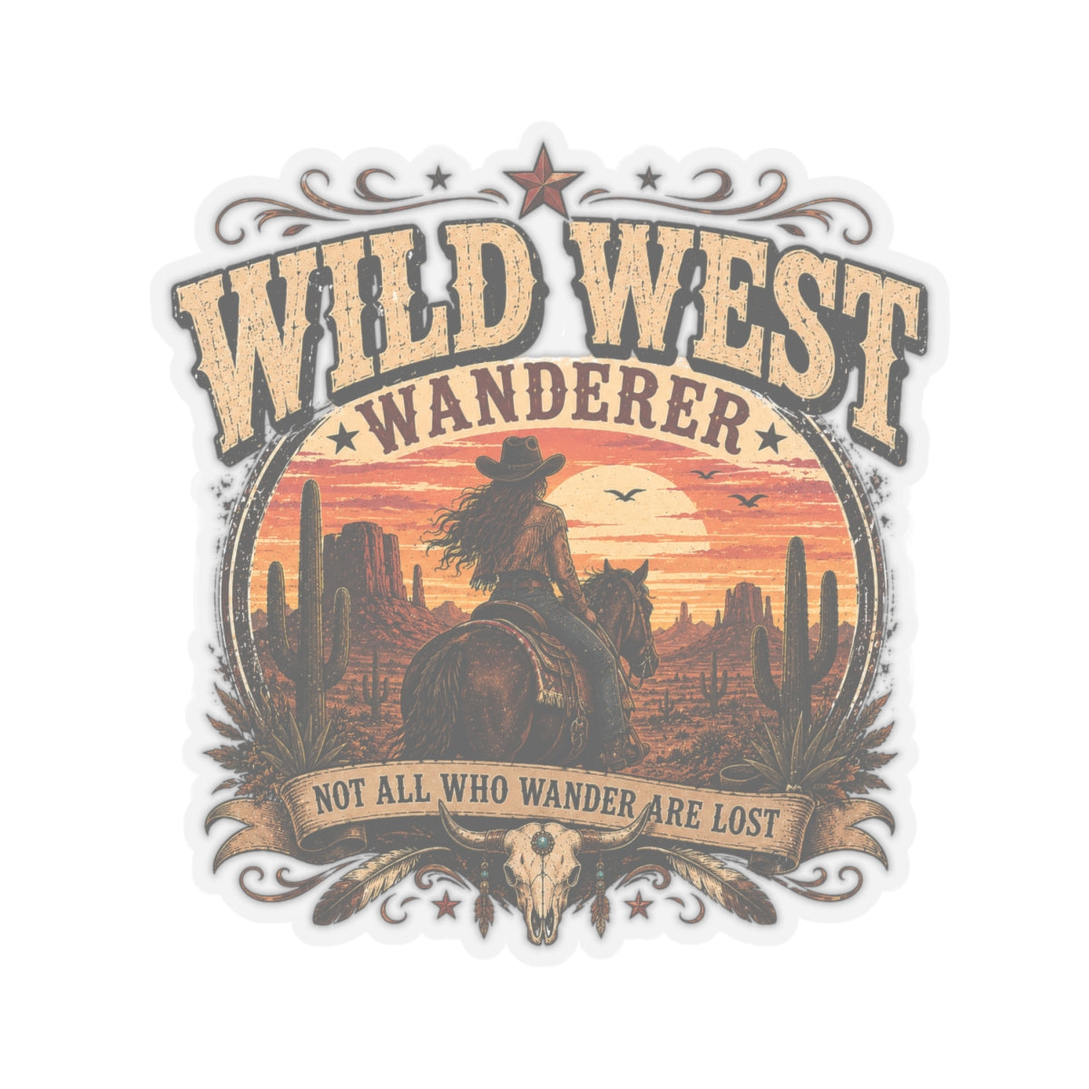 Kiss-Cut Sticker — Wild West wanderer