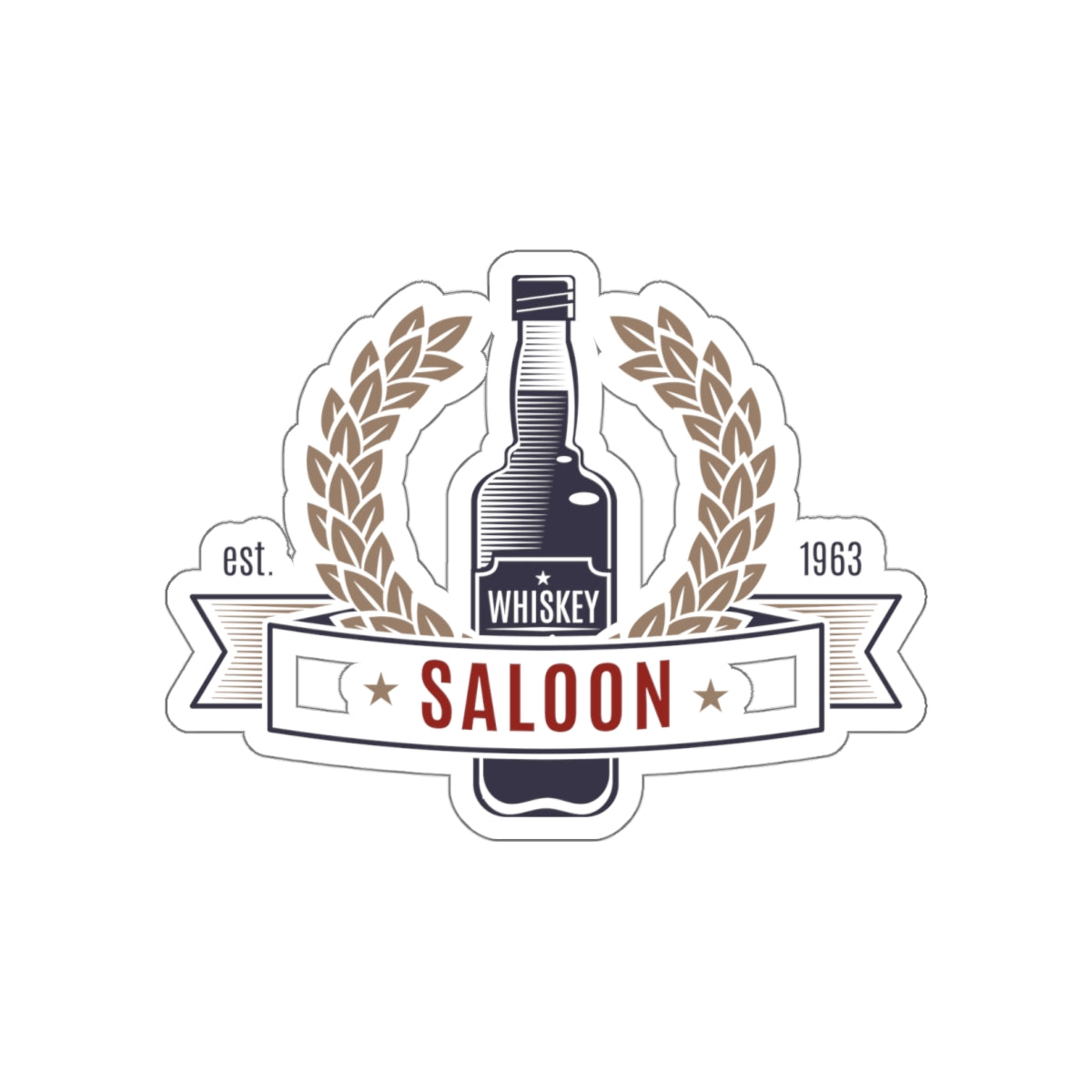 Die-cut stickers - Saloon - Whiskey