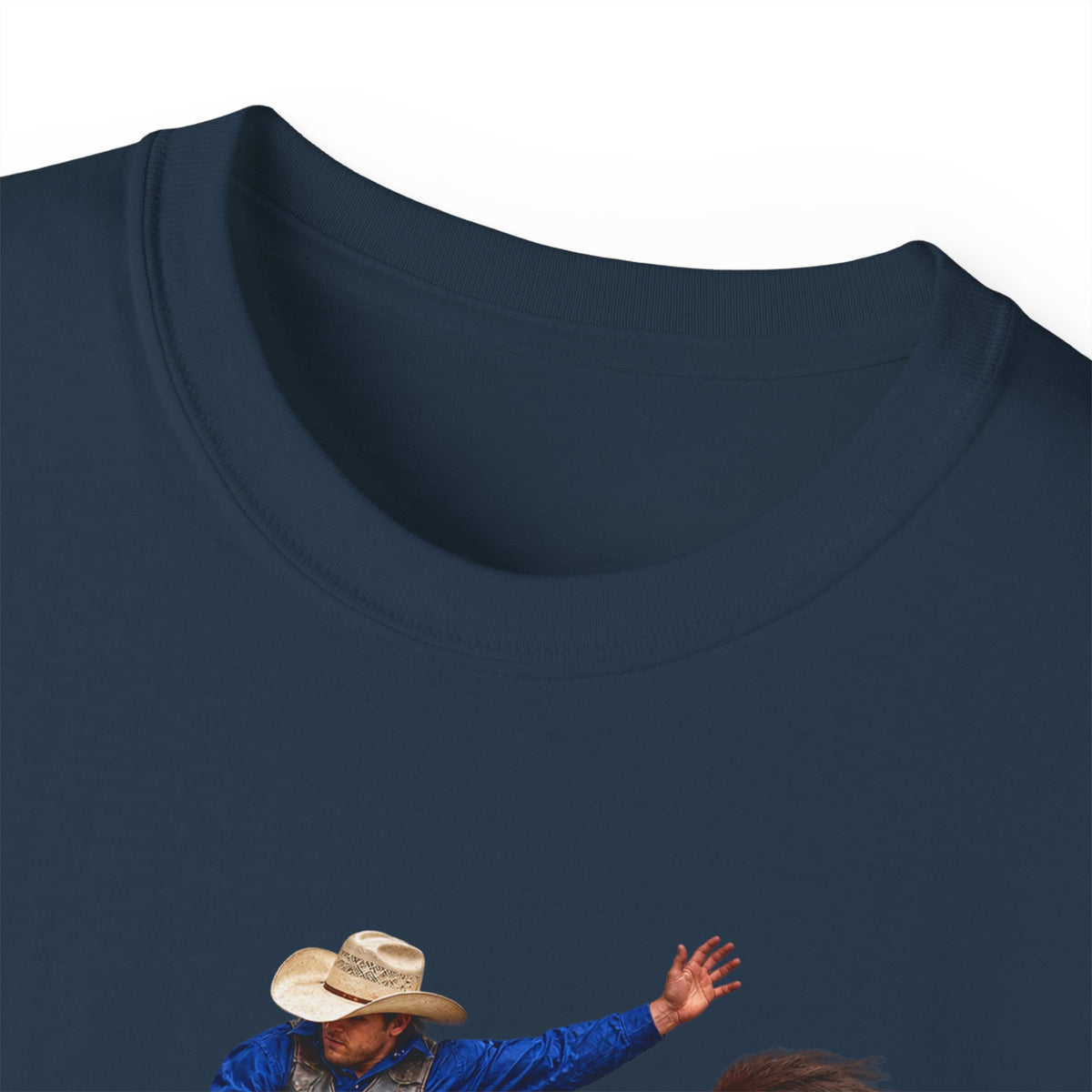 Unisex Ultra Cotton Tee - Cowboys - Bull Rider - Mid Ride - without Text - 3D Transparent