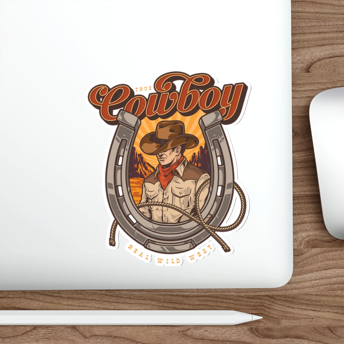 Die-cut stickers - True Cowboy - Real Wild West