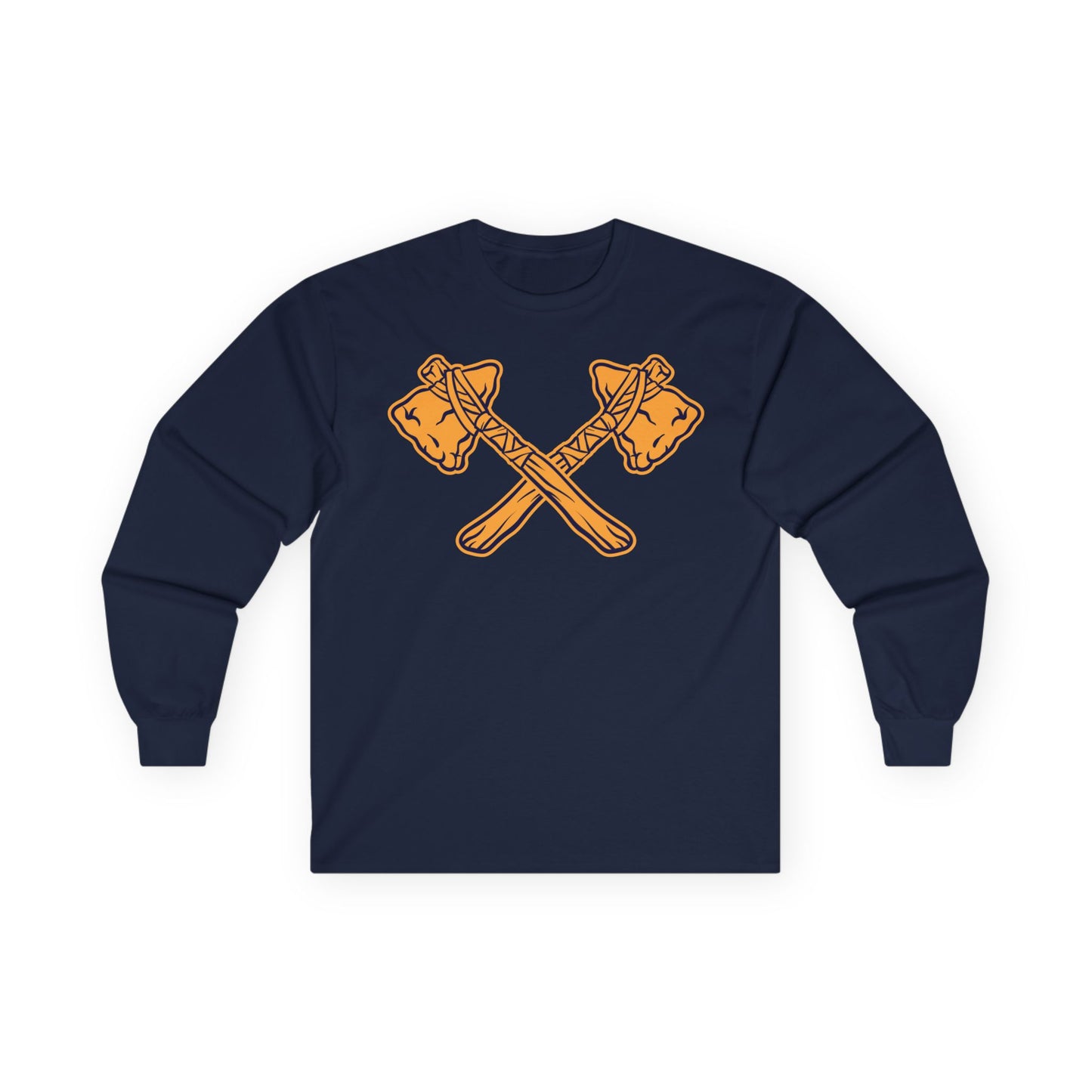 Unisex Ultra Cotton Long Sleeve Tee - Crossed Tomahawks