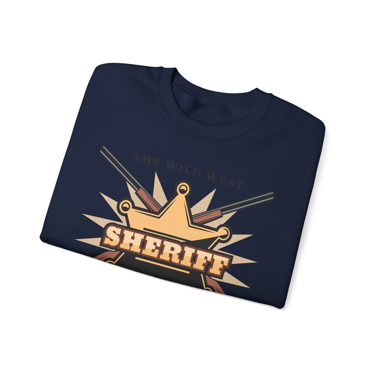 Crewneck Sweatshirt - Western Cowboy - The Wild West - Sheriff Department