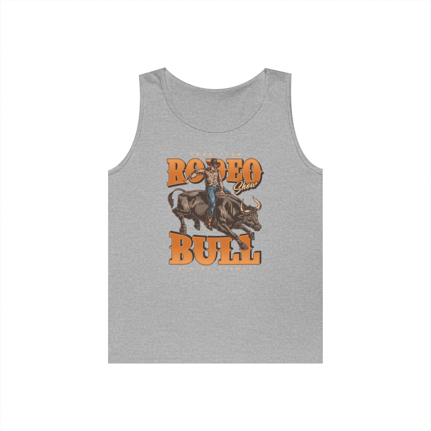 Unisex Heavy Cotton Tank Top - Tradition Rodeo Show - Bull Riding Events