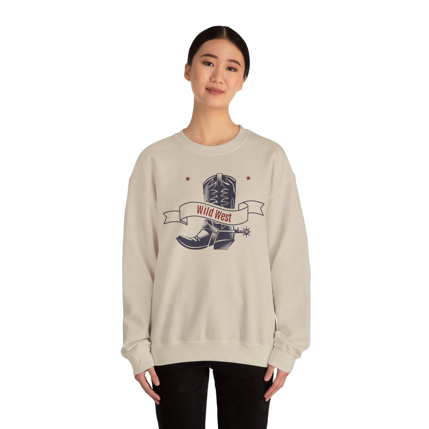 Crewneck Sweatshirt - Cowboy - Wild West