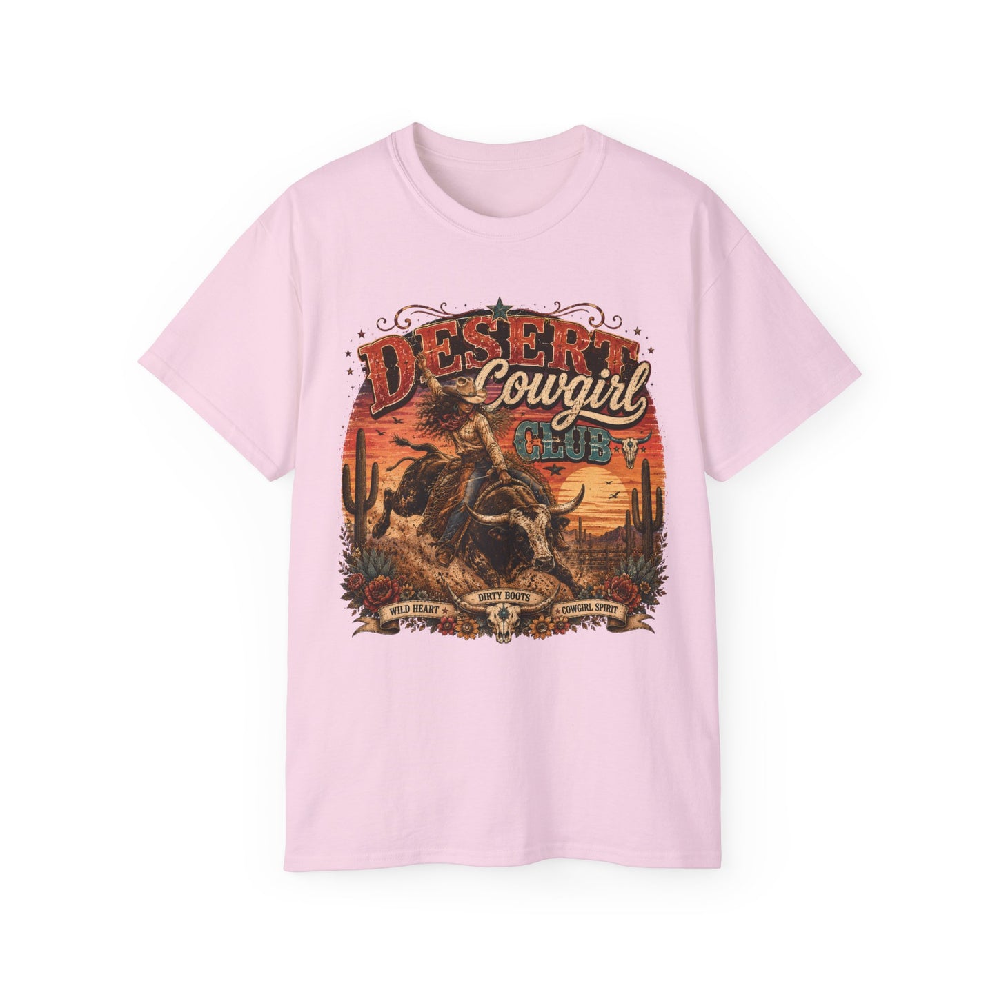 T-Shirt - Desert cowgirl rodeo spirit