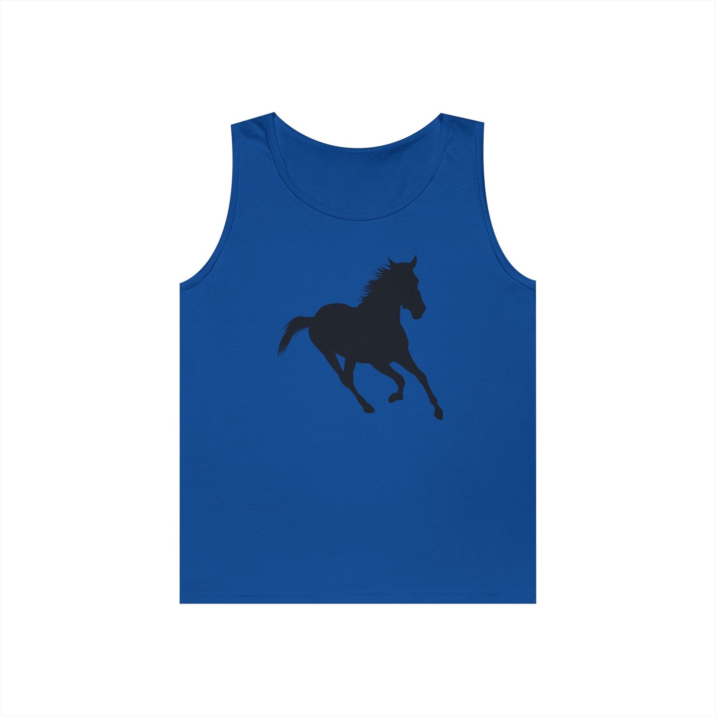 Unisex Heavy Cotton Tank Top - Wild Horse - Running Leaning Left X 300