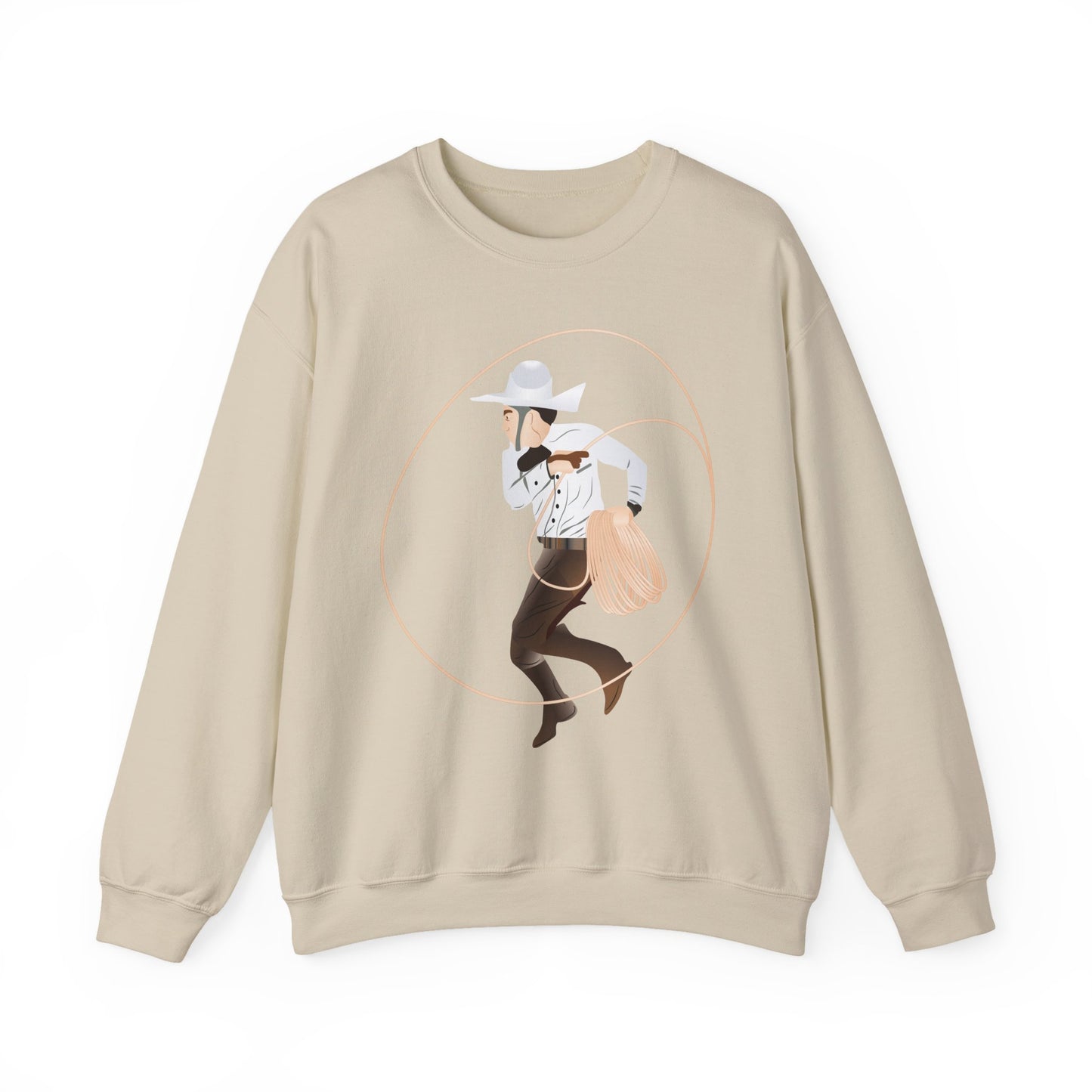 Crewneck Sweatshirt - Rodeo - Mexican Cowboy - Lariat