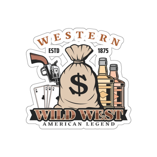 Die-cut stickers - Western - Wild West - American Legend