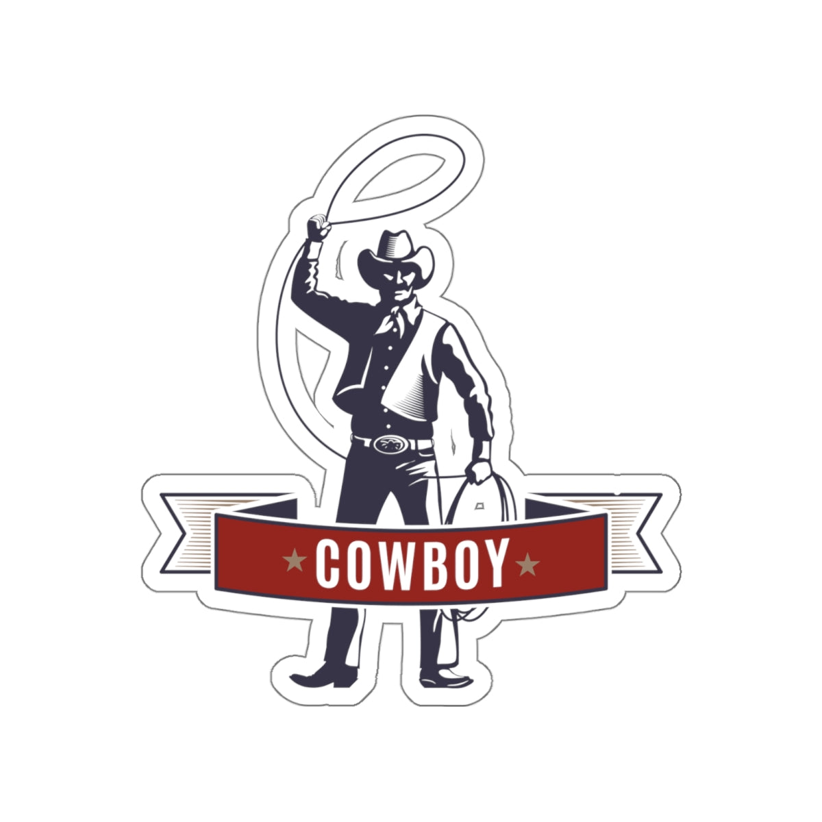 Die-cut stickers - Cowboy - The Wild West
