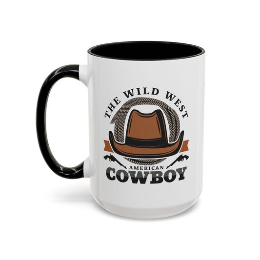 Accent Coffee Mug (11, 15oz) - The Wild West - American Cowboy