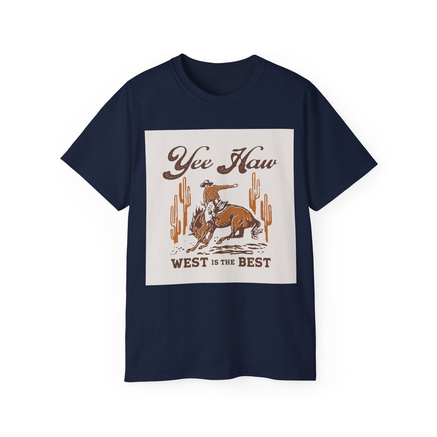 Unisex Ultra Cotton Tee - Wild West Cowboy - Yee Haw