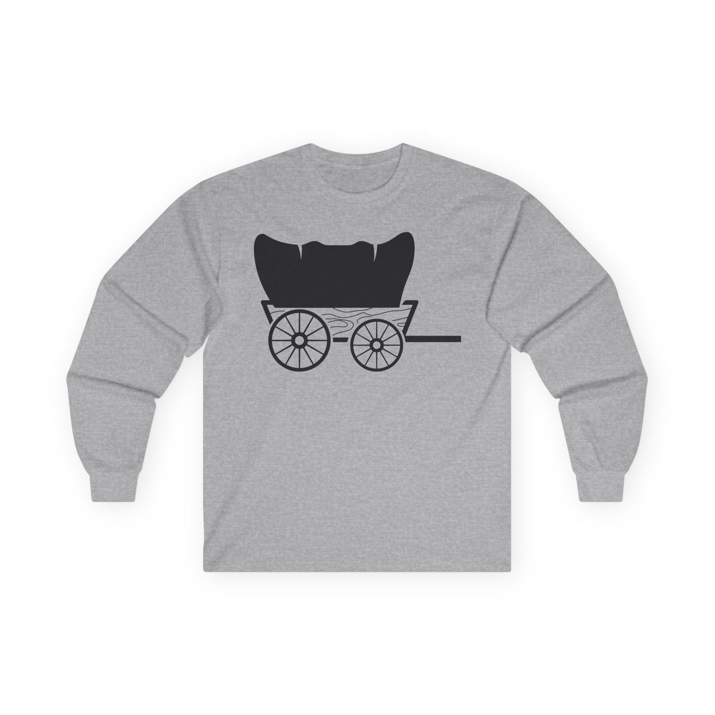 Unisex Ultra Cotton Long Sleeve Tee - Covered Wagon X 300