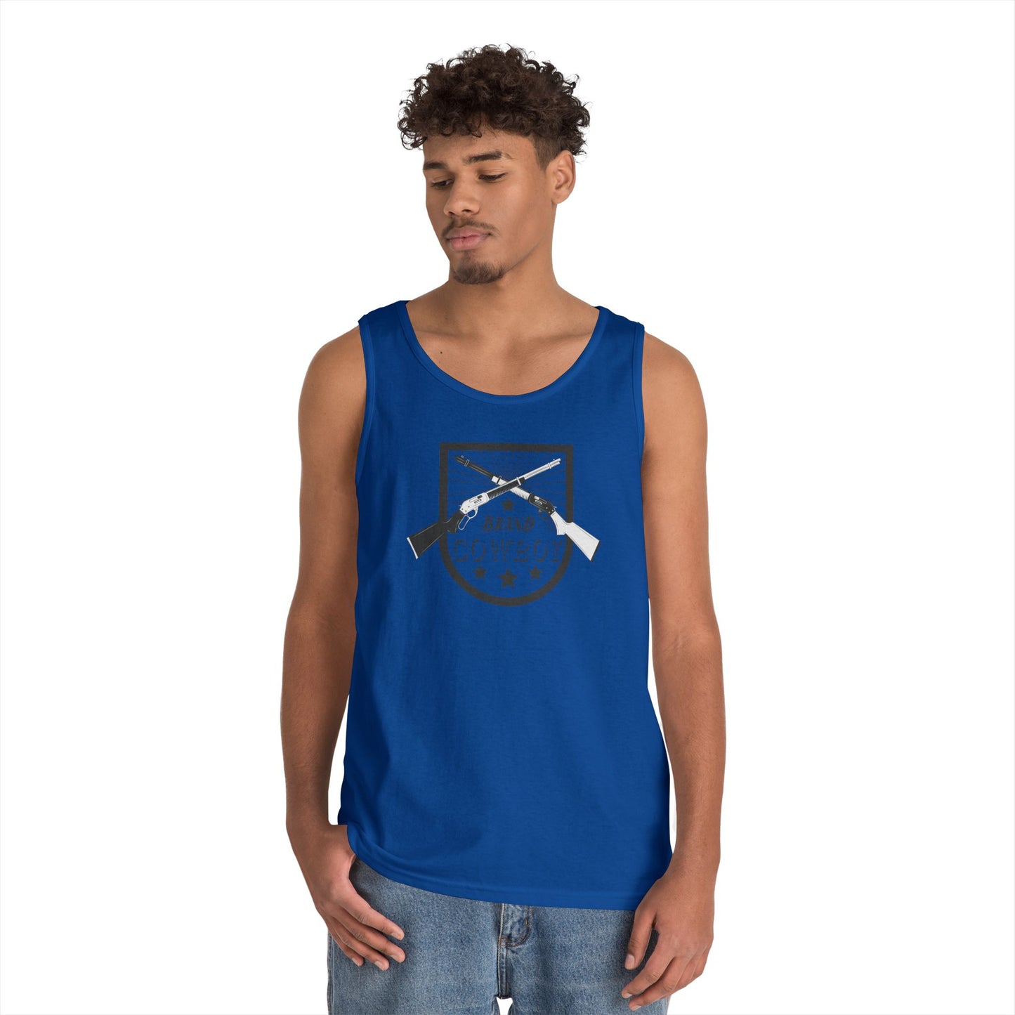 Unisex Heavy Cotton Tank Top - Brand Cowboy