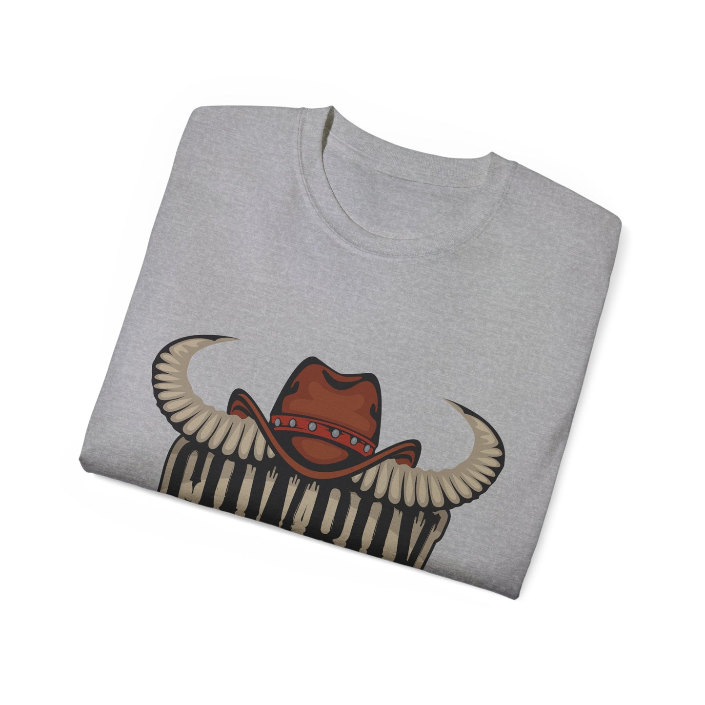 Unisex Ultra Cotton Tee - Cowboy Rodeo - Horn