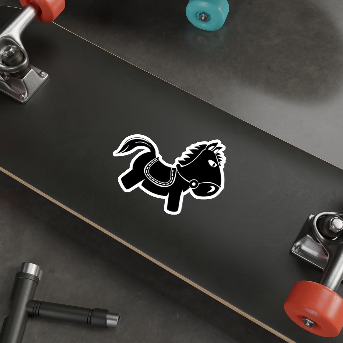 Die-cut stickers - Kids Rocking Horse X 300