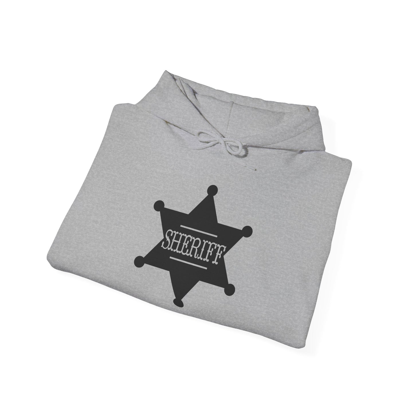 Unisex Hoodie - Sheriff Badge w Txt Sheriff X 300