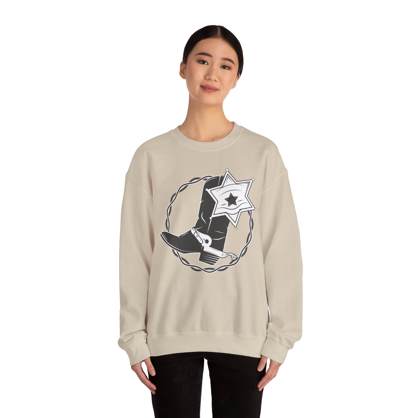 Crewneck Sweatshirt - Boots w Star