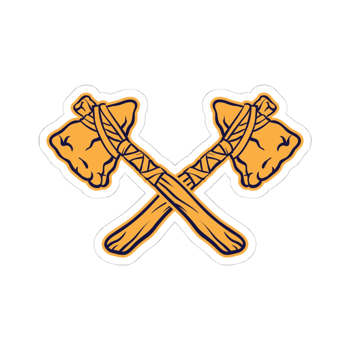 Kiss-Cut Stickers - Crossed Tomahawks