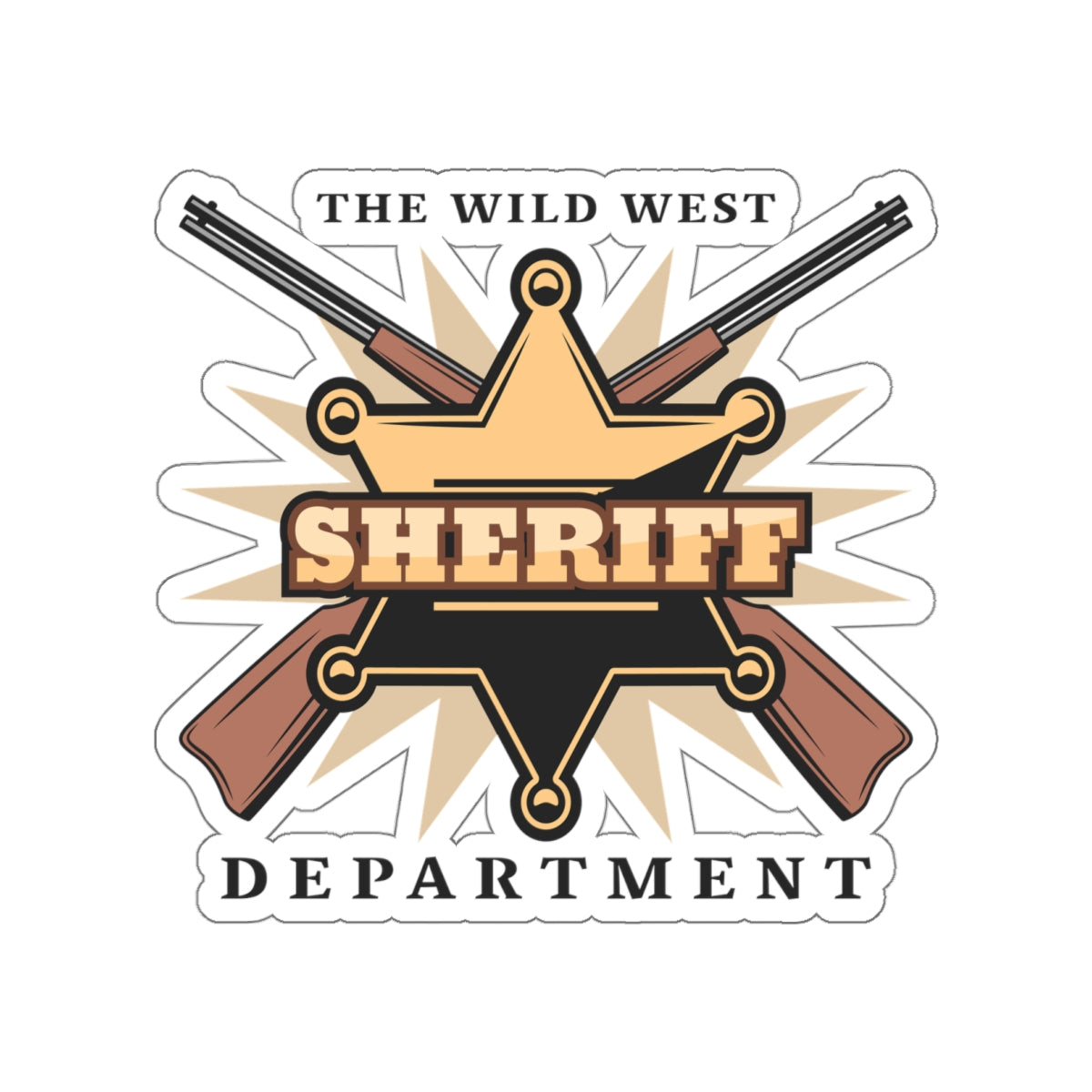 Die-cut stickers - Western Cowboy - The Wild West - Sheriff Department