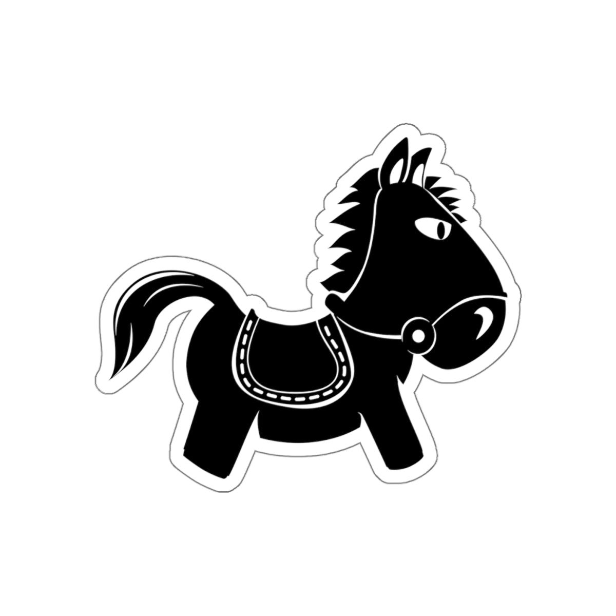 Die-cut stickers - Kids Rocking Horse X 300