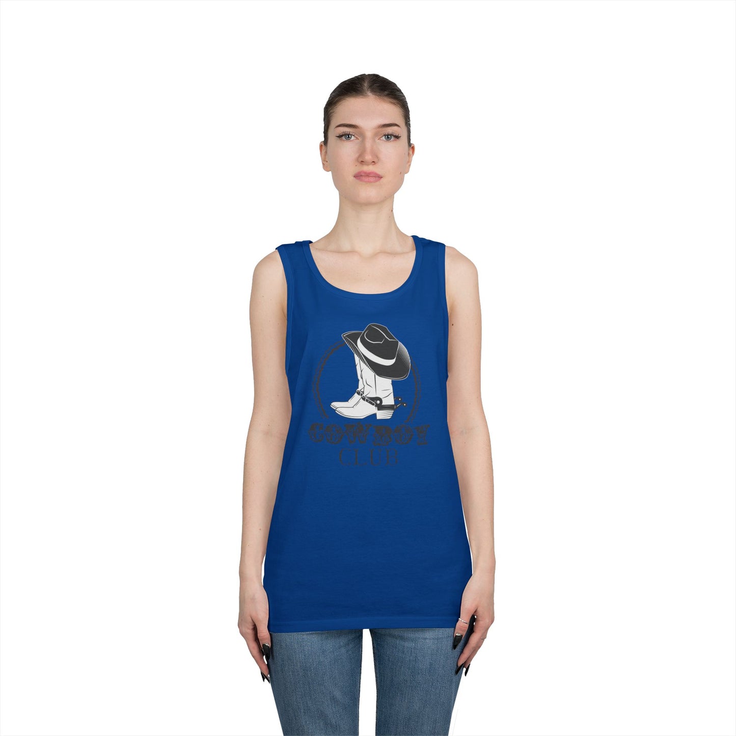 Unisex Heavy Cotton Tank Top - Cowboy Club