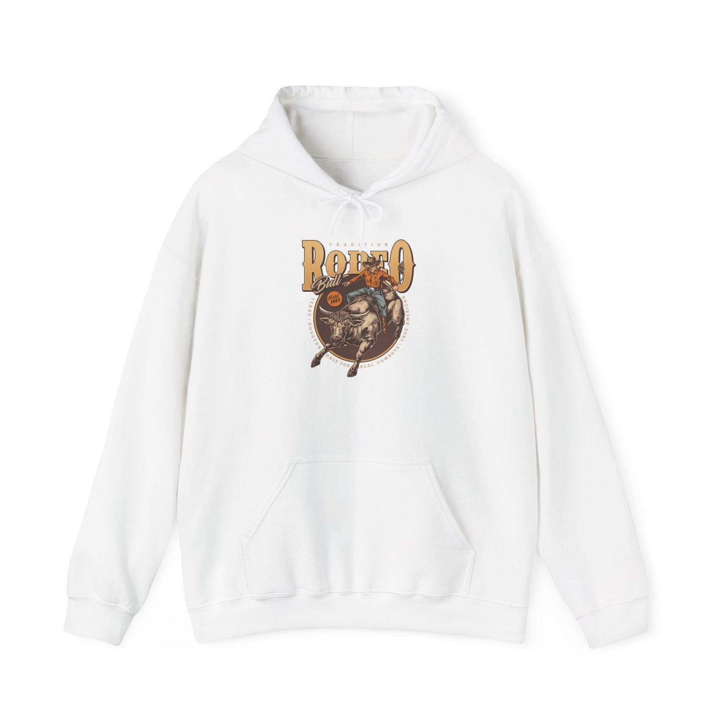 Unisex Hoodie - Tradition Rodeo Bull - Real Cowboys