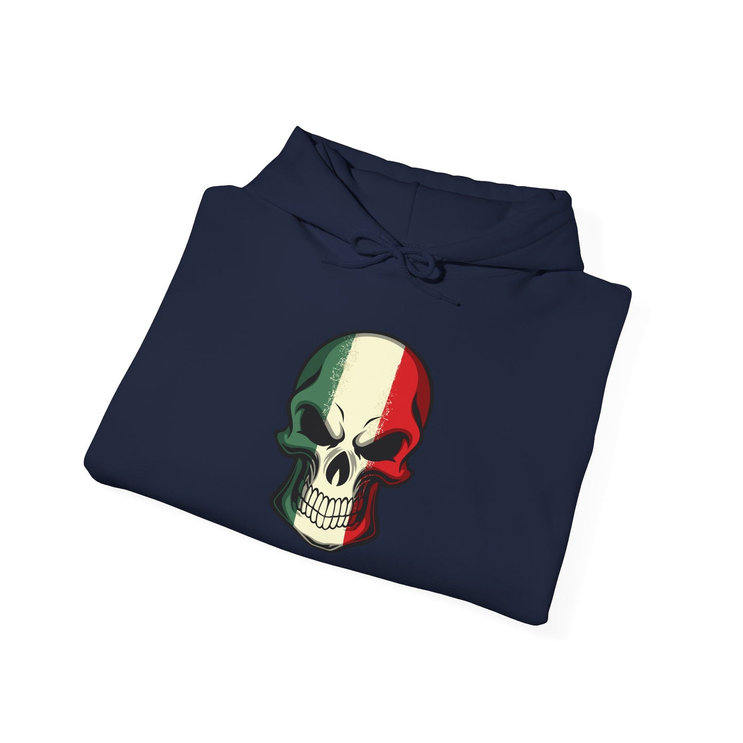 Unisex Hoodie - Red White Green Skull