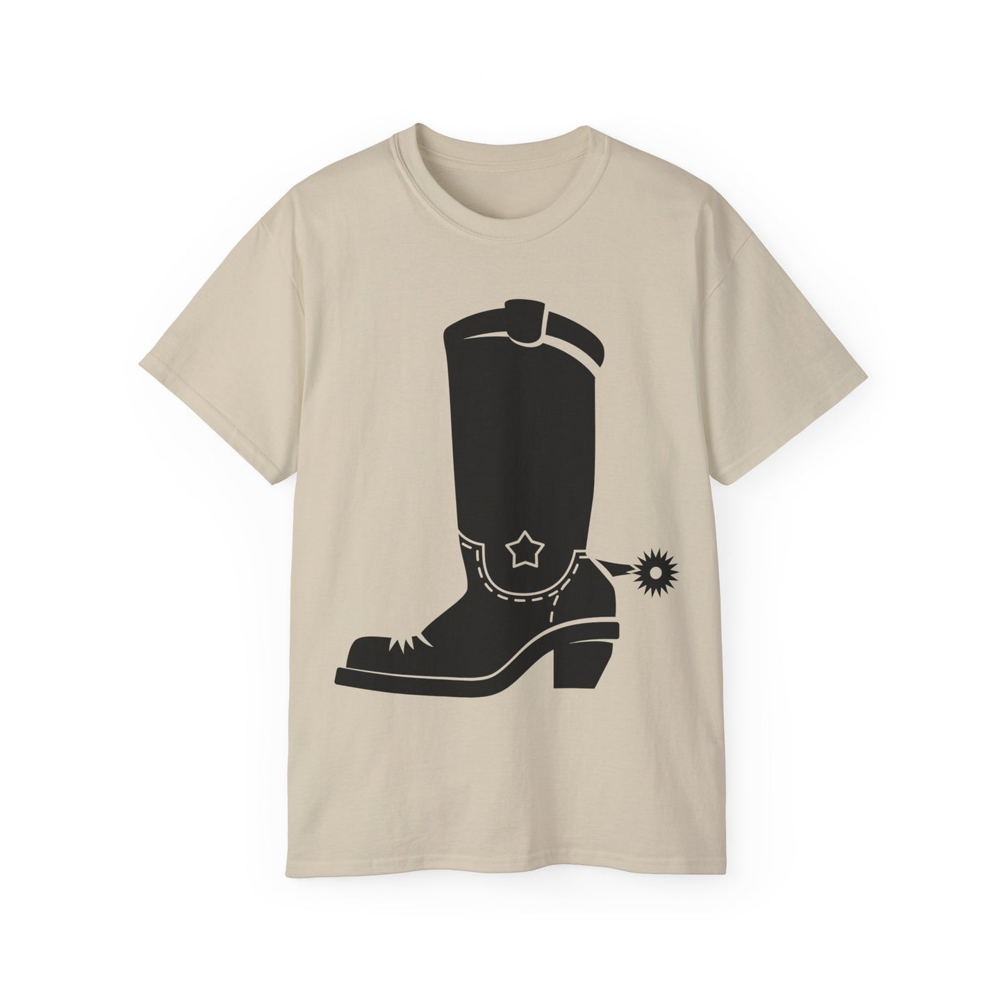 Unisex Ultra Cotton Tee - Western Boot with Spur X 300
