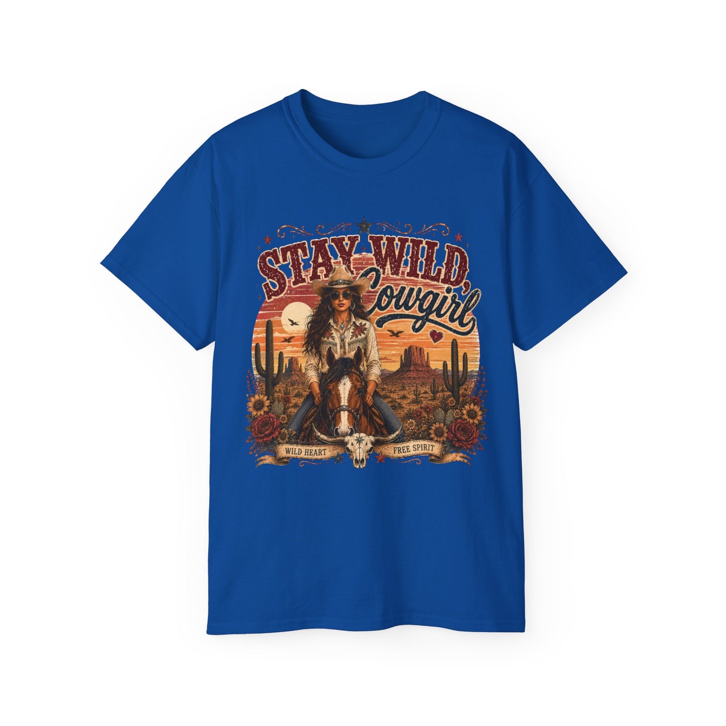 T-Shirt - Stay Wild, Cowgirl - V1