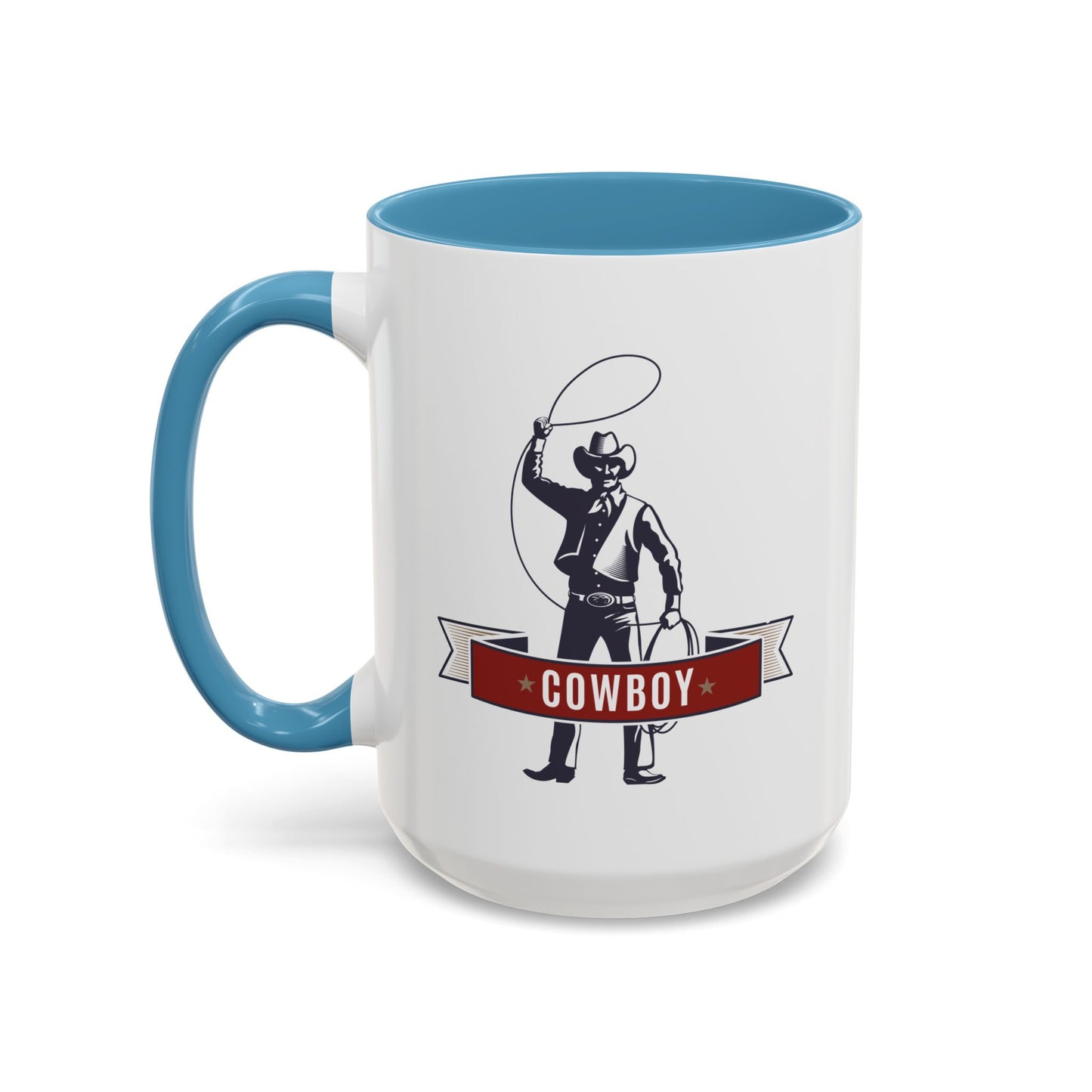 Accent Coffee Mug (11, 15oz) - Cowboy - The Wild West