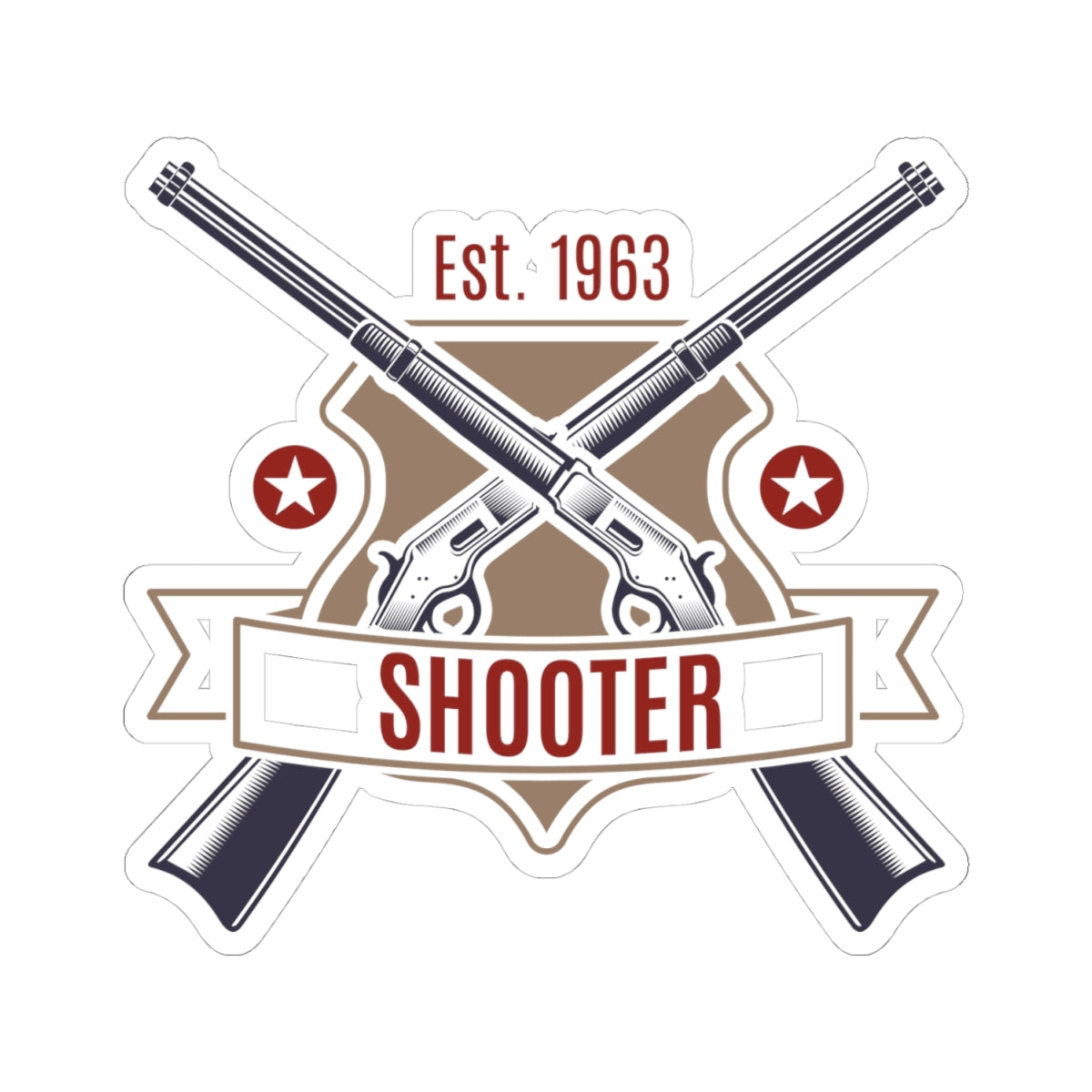 Kiss-Cut Stickers - Shooter - Revolver