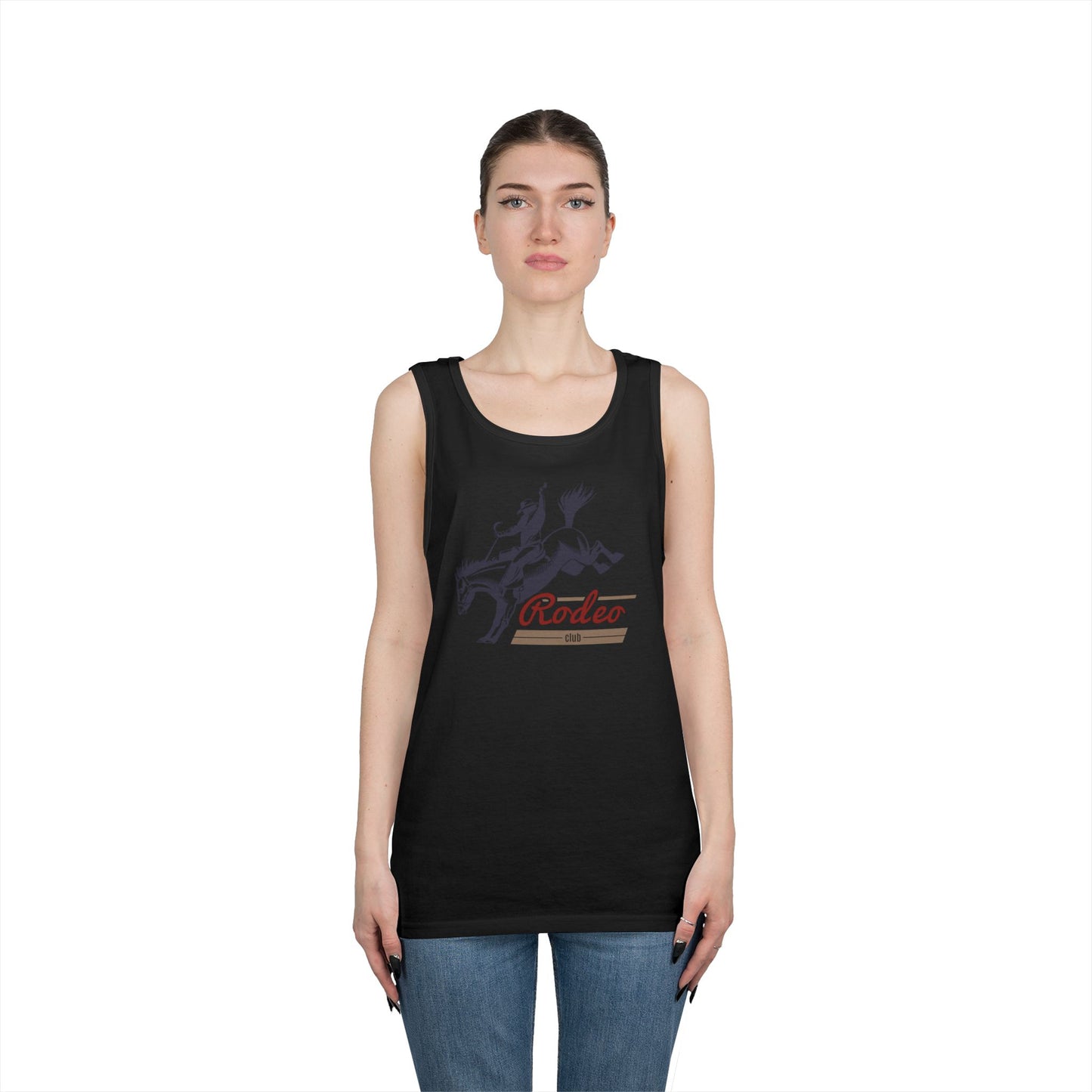 Unisex Heavy Cotton Tank Top - Western Cowboy - Rodeo Club