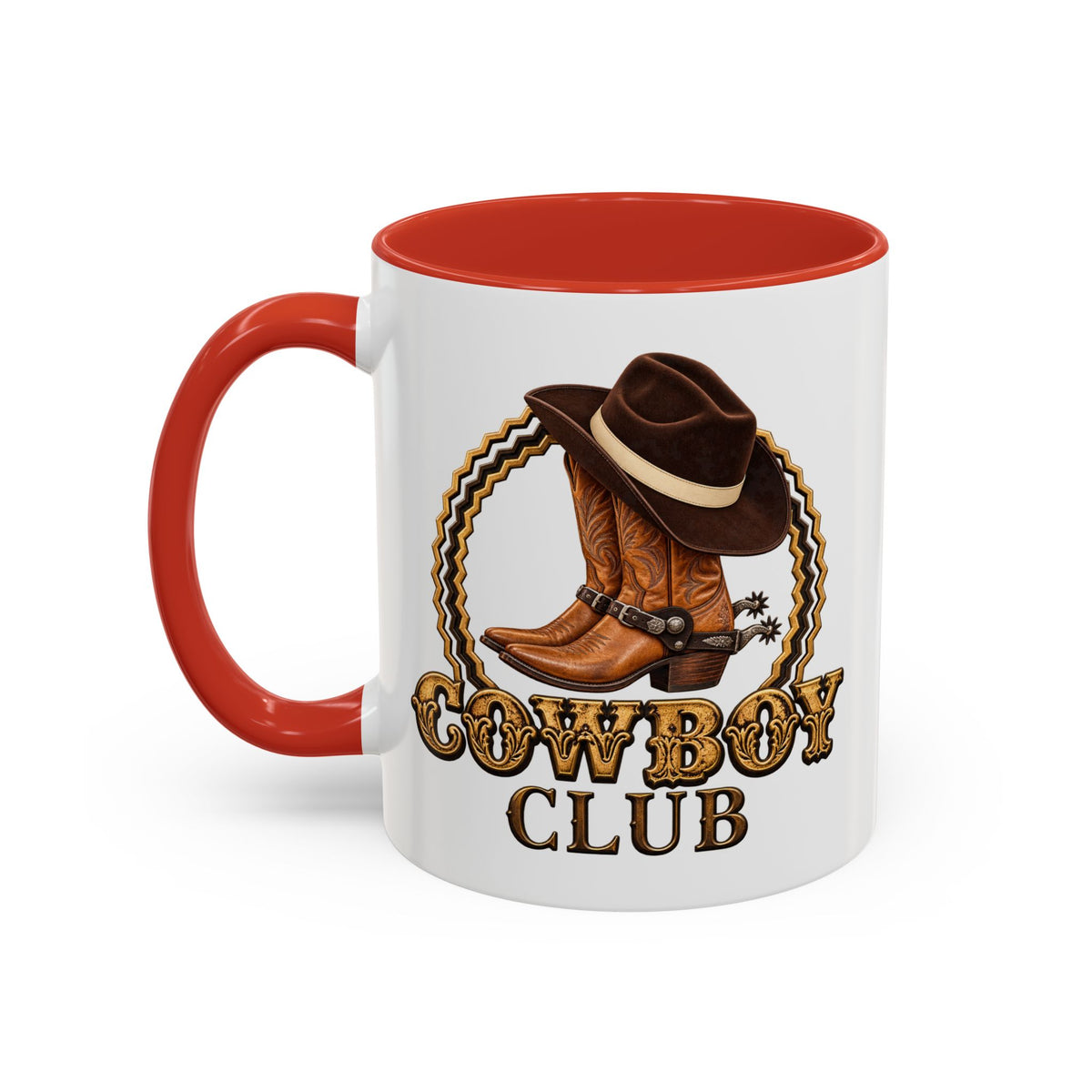 Accent Coffee Mug (11, 15oz) - Cowboys - Cowboy Club - Color - 3D Transparent
