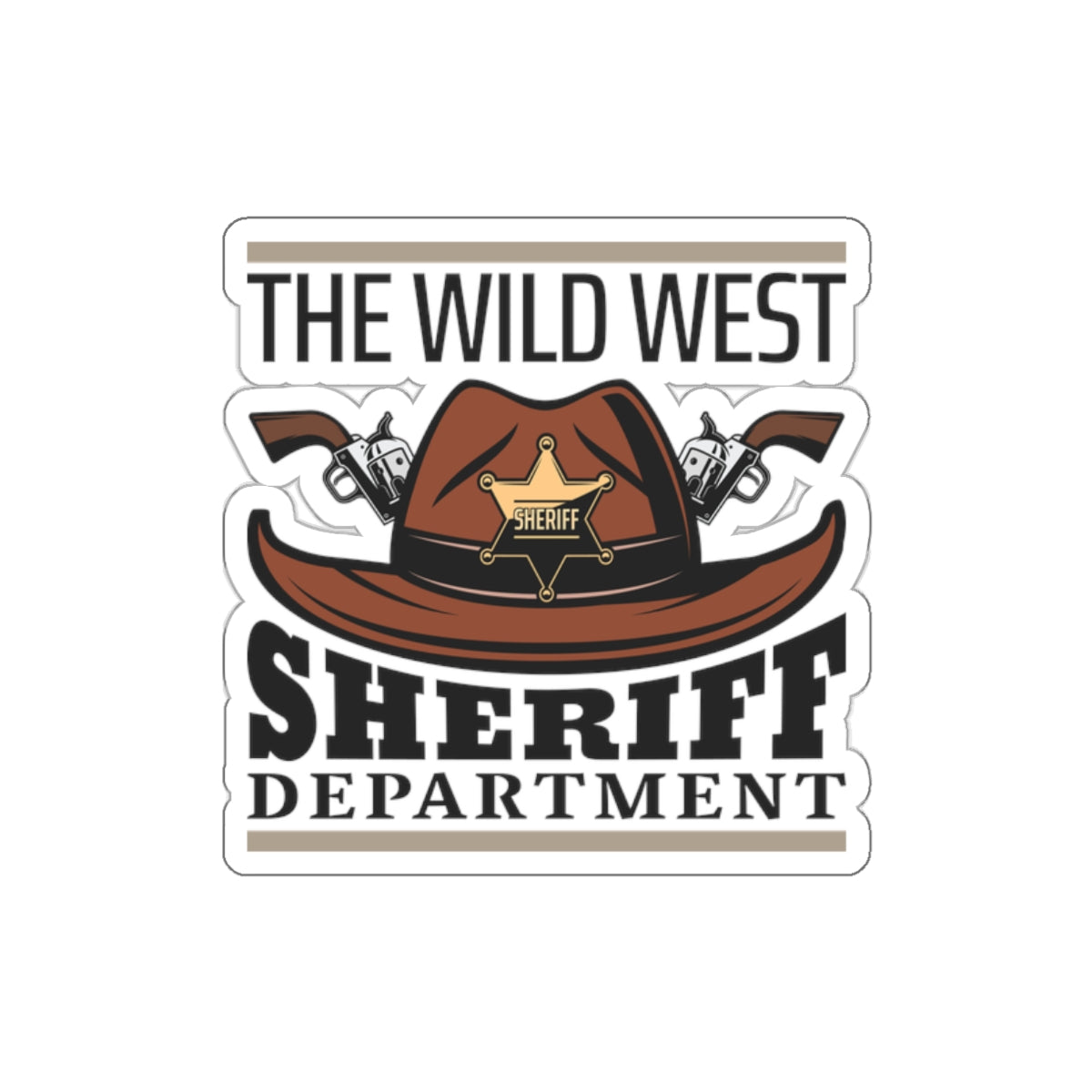 Die-cut stickers - The Wild West - Sheriff Department