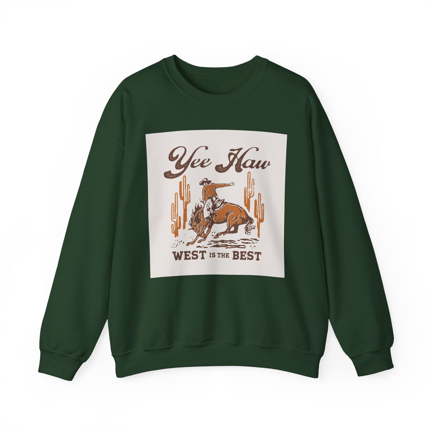 Crewneck Sweatshirt - Wild West Cowboy - Yee Haw