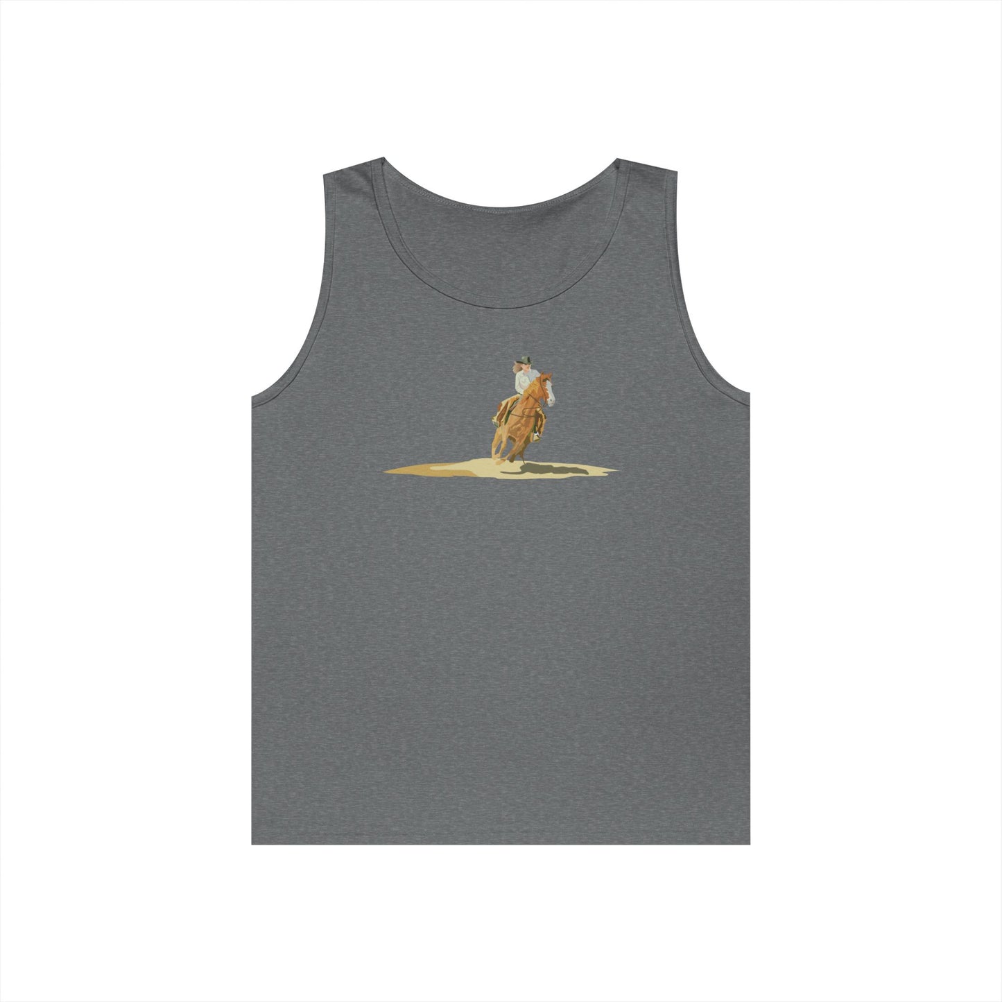 Unisex Heavy Cotton Tank Top - Rodeo - Cow Girl