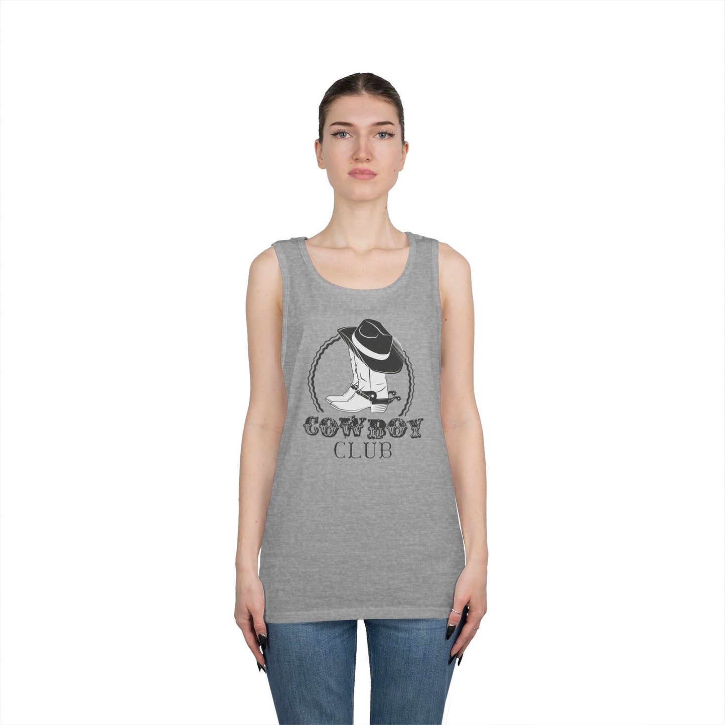 Unisex Heavy Cotton Tank Top - Cowboy Club