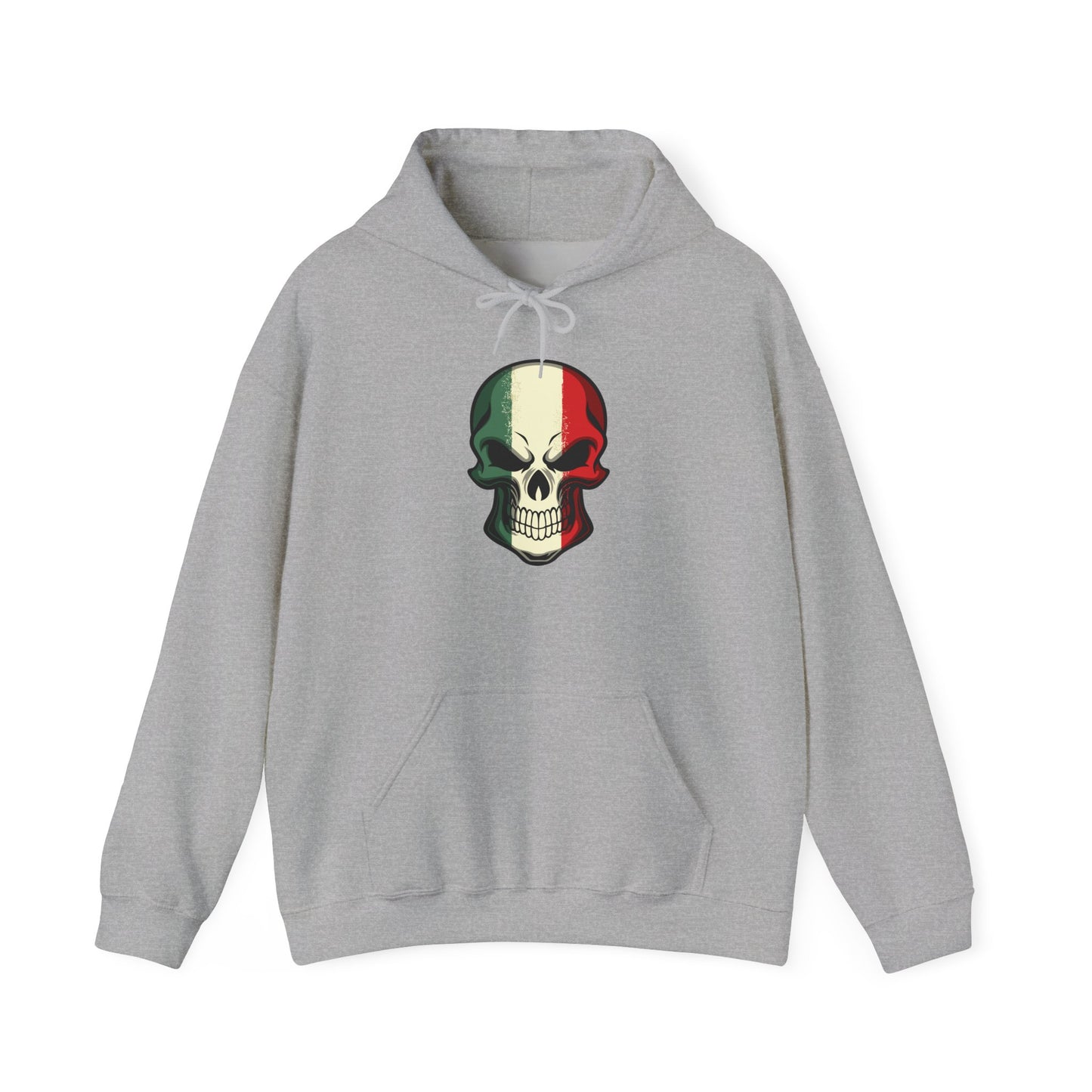 Unisex Hoodie - Red White Green Skull