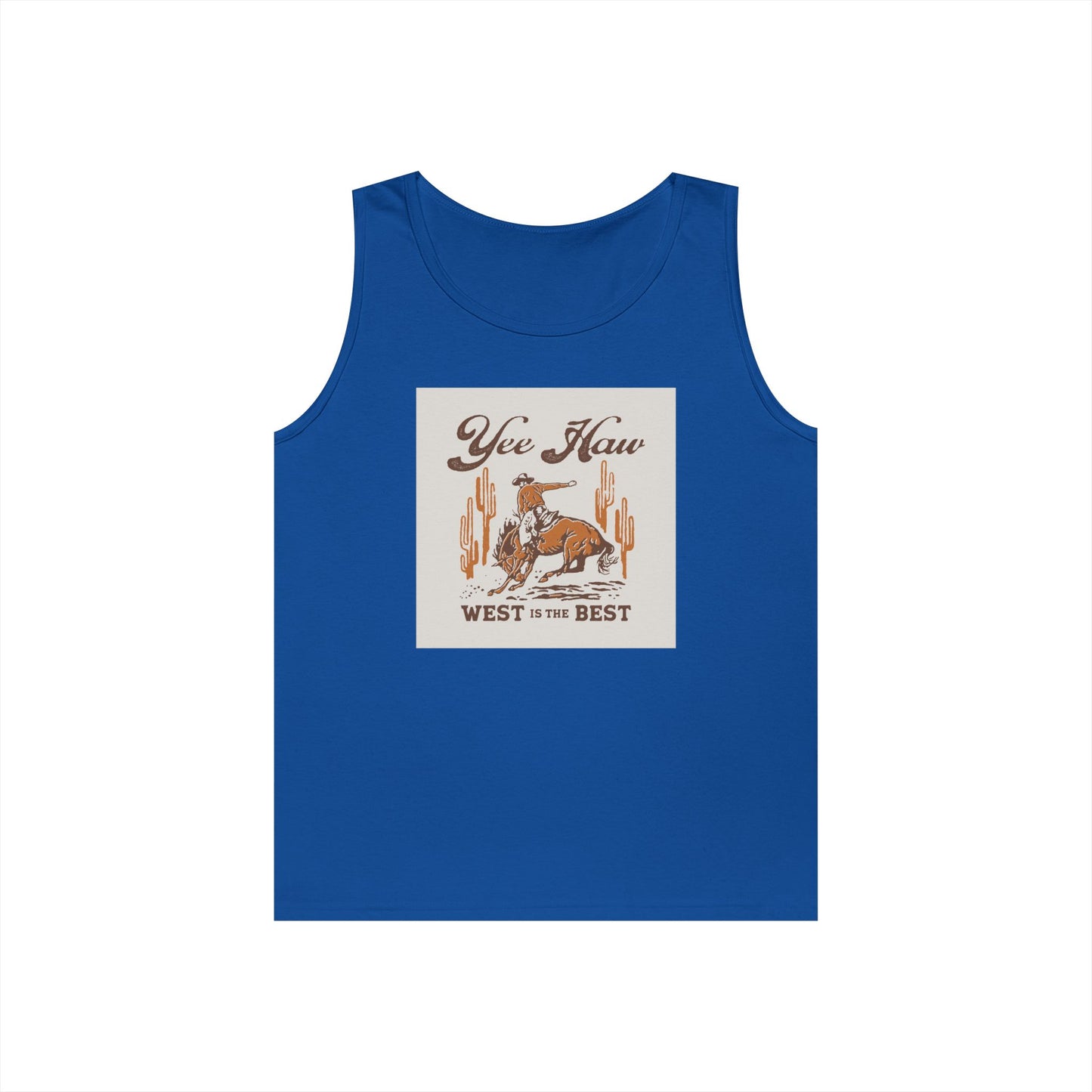 Unisex Heavy Cotton Tank Top - Wild West Cowboy - Yee Haw