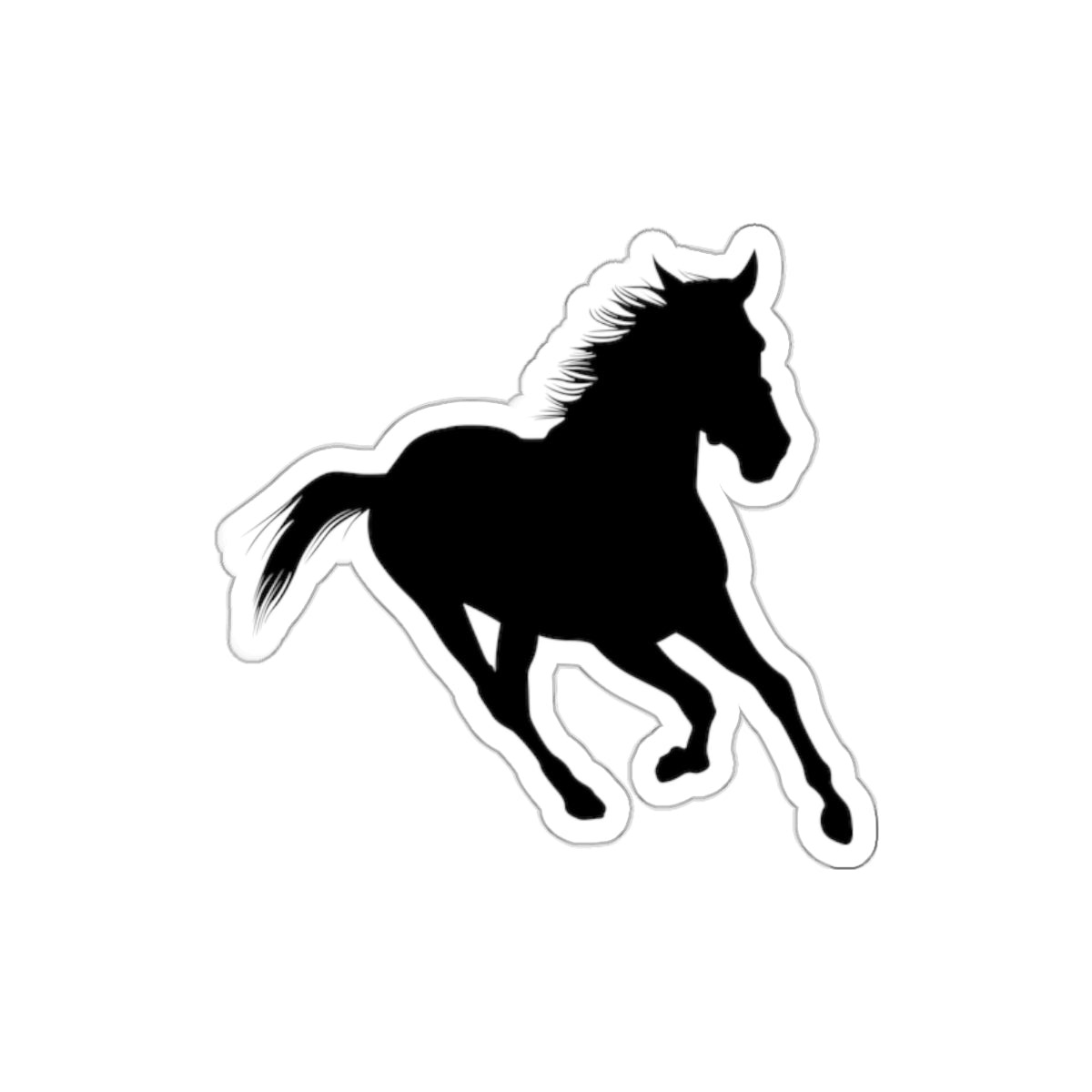 Die-cut stickers - Wild Horse - Running Leaning Left X 300