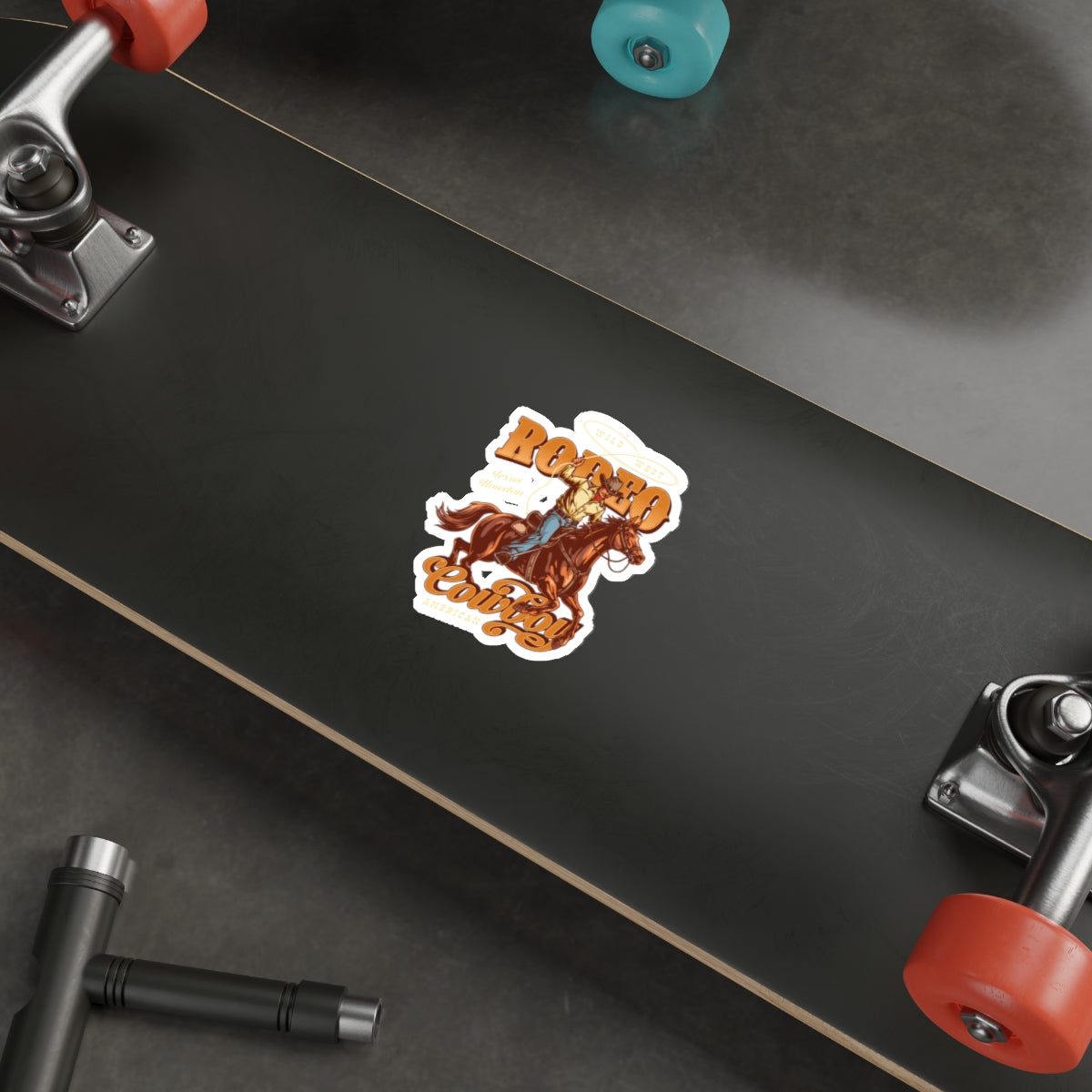 Die-cut stickers - Wild West - Houston, Texas - American Rodeo Cowboy