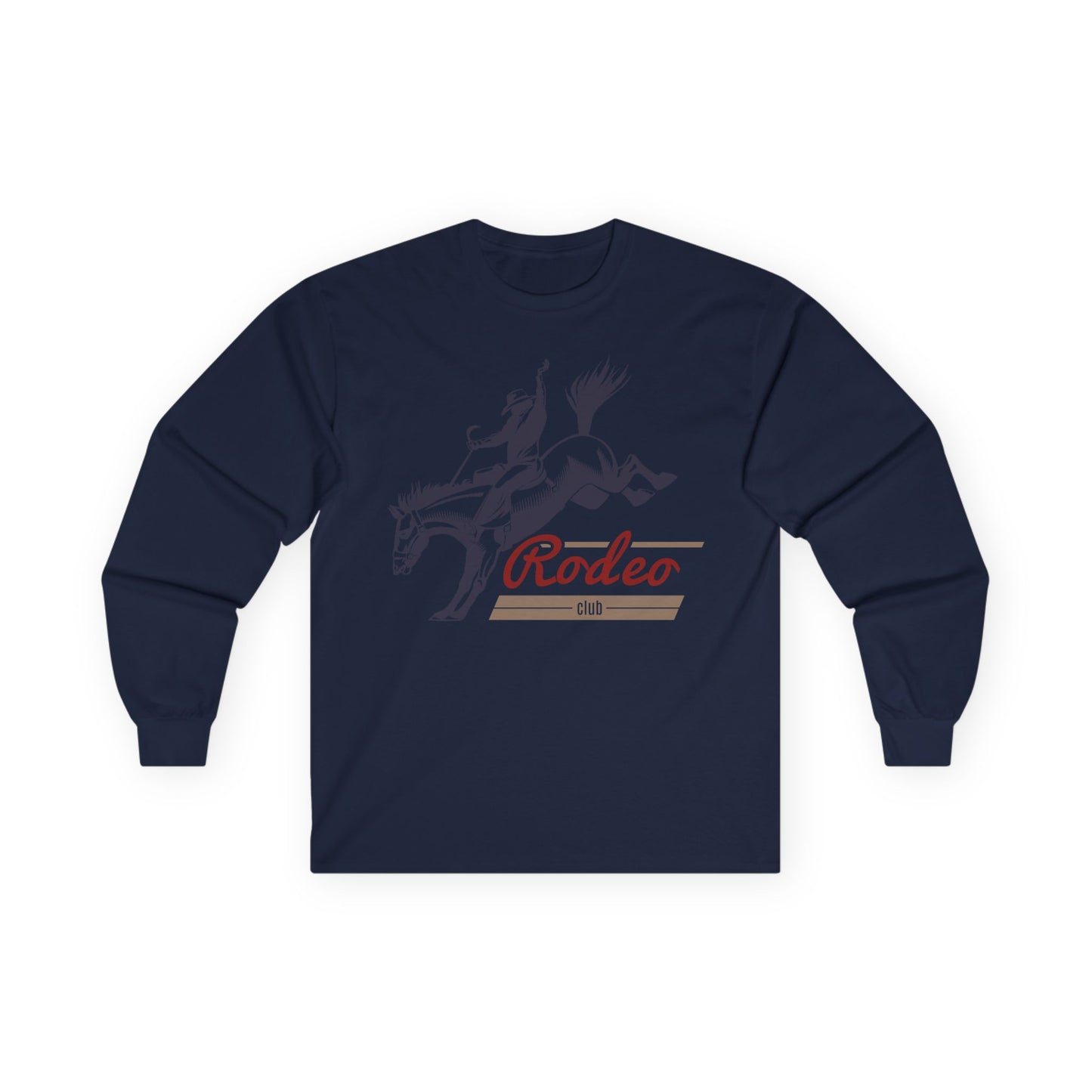 Unisex Ultra Cotton Long Sleeve Tee - Western Cowboy - Rodeo Club